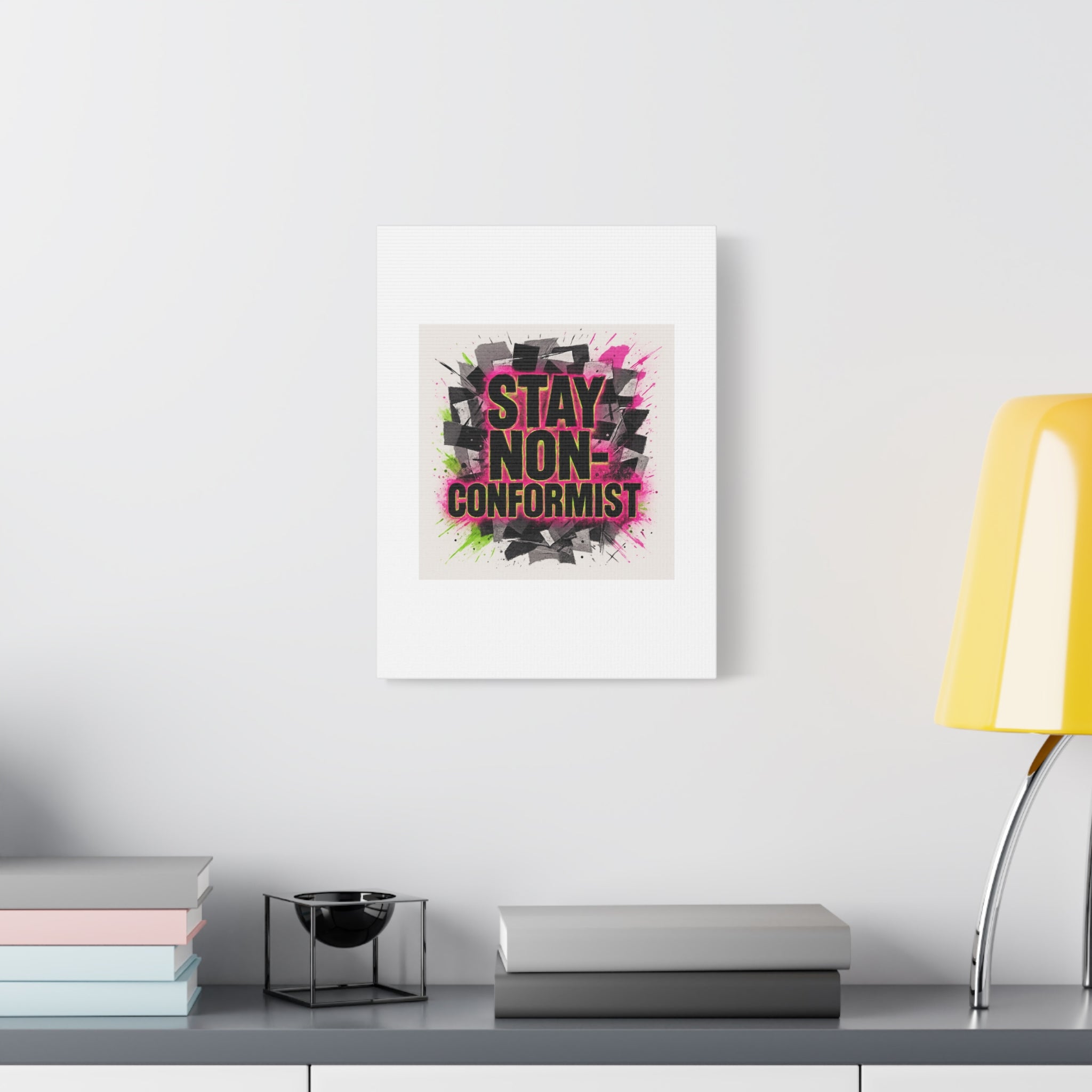 Canvas Wall Art — “Stay Non-Conformist” Street Art Print