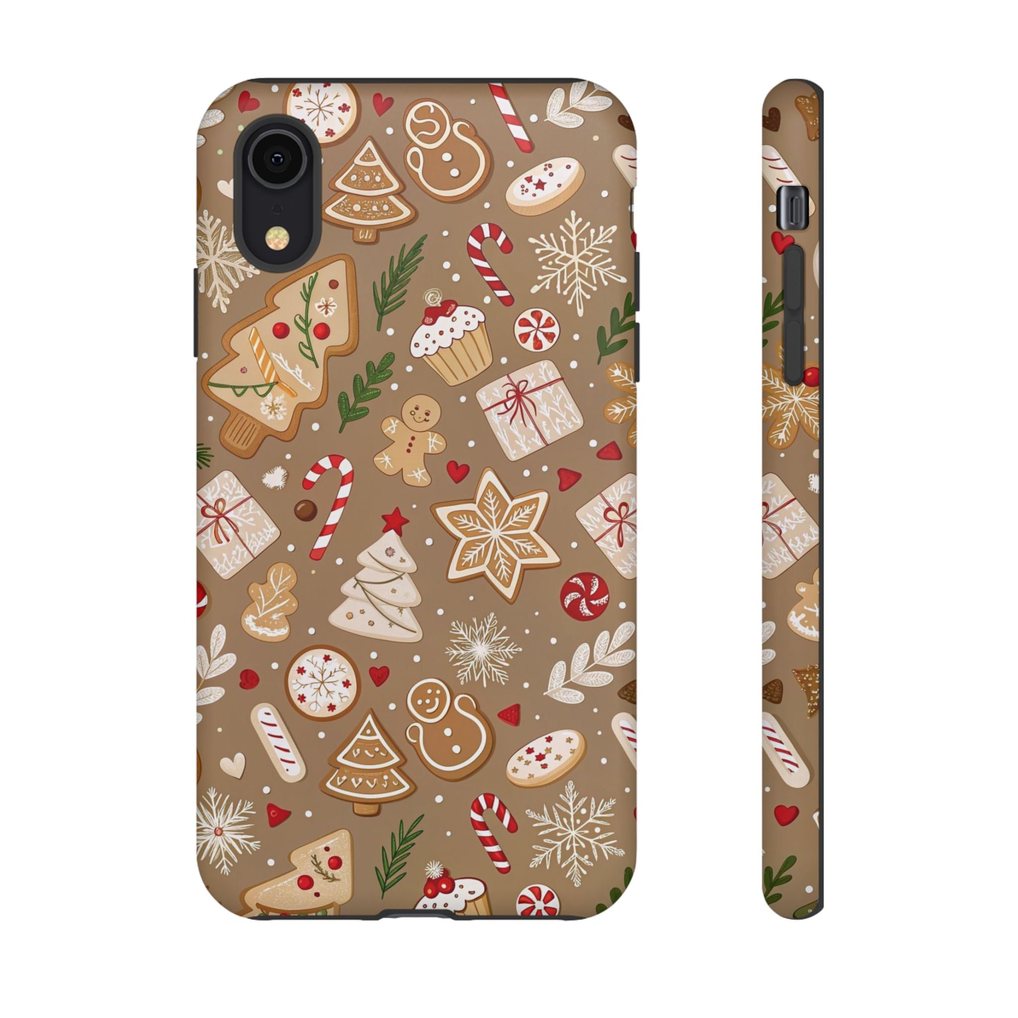 Christmas Gingerbread Pattern Tough Phone Case