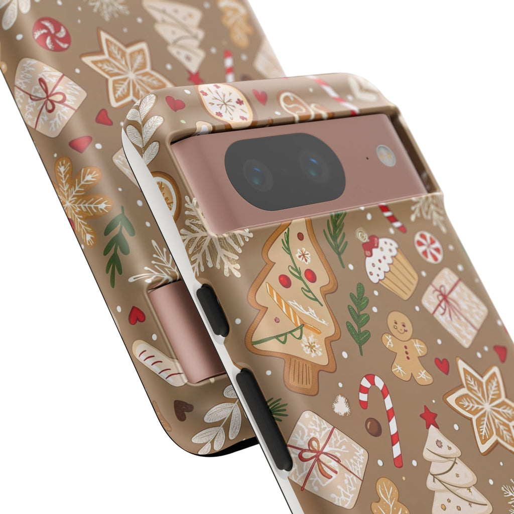 Christmas Gingerbread Pattern Tough Phone Case