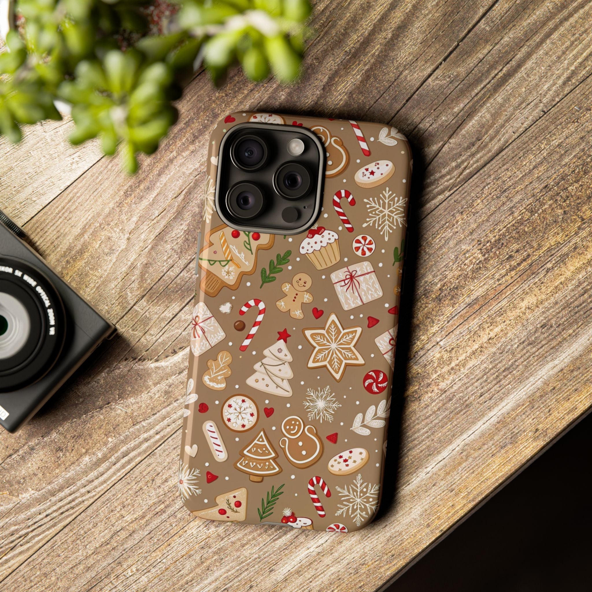 Christmas Gingerbread Pattern Tough Phone Case