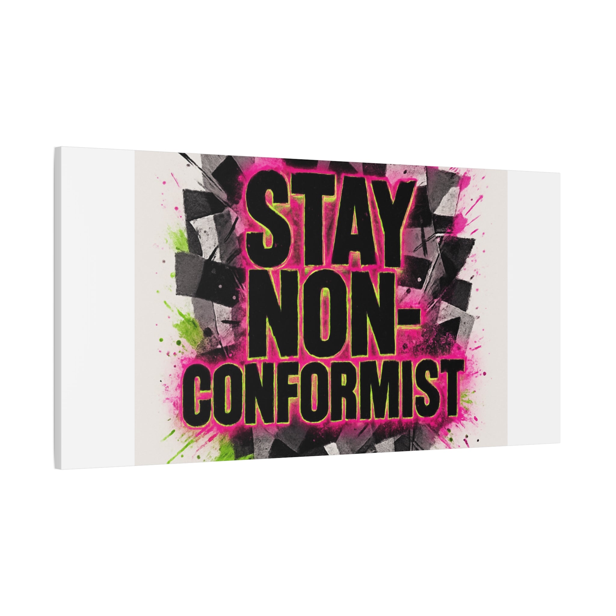 Canvas Wall Art — “Stay Non-Conformist” Street Art Print