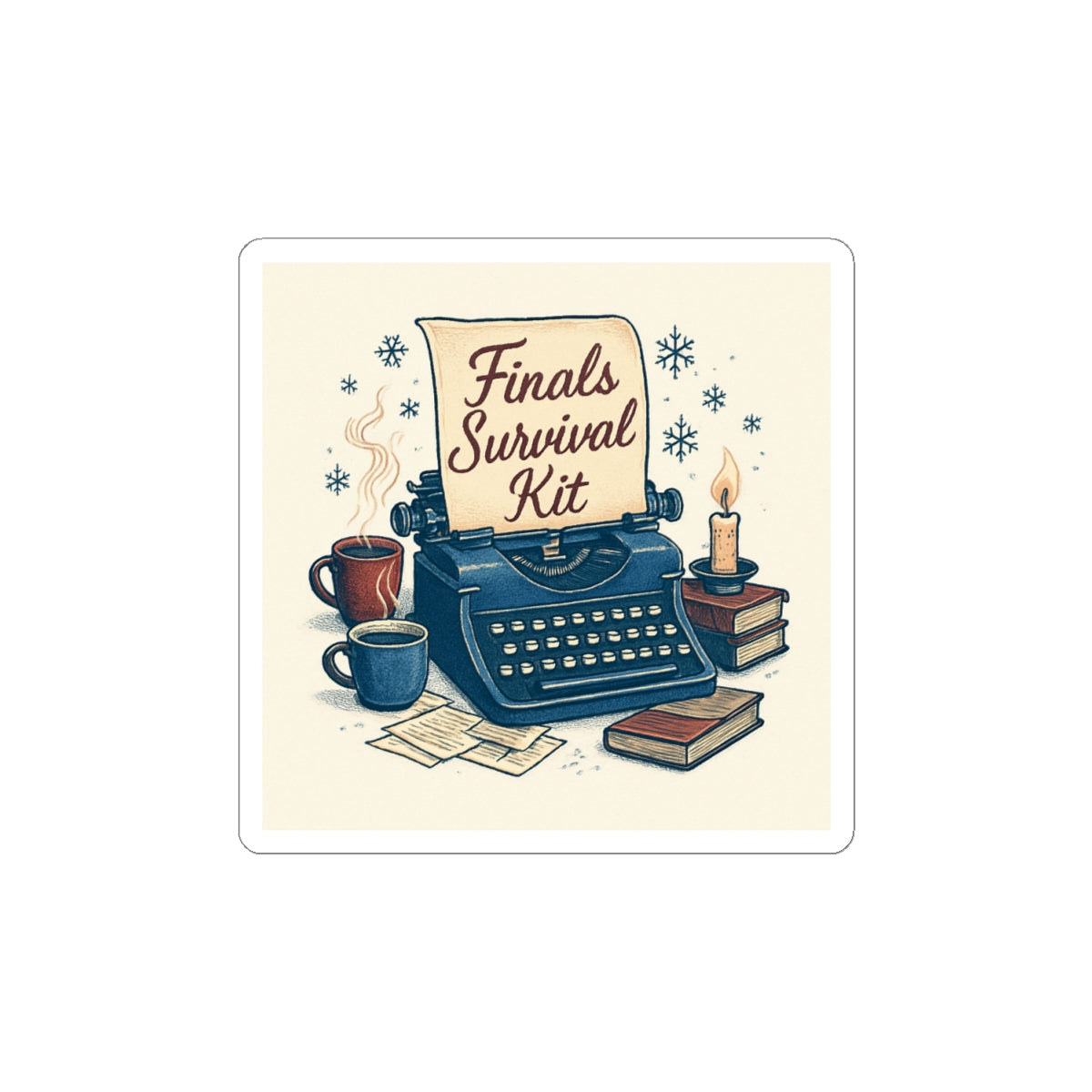 Finals Survival Kit Sticker — Study Laptop Planner Sticker