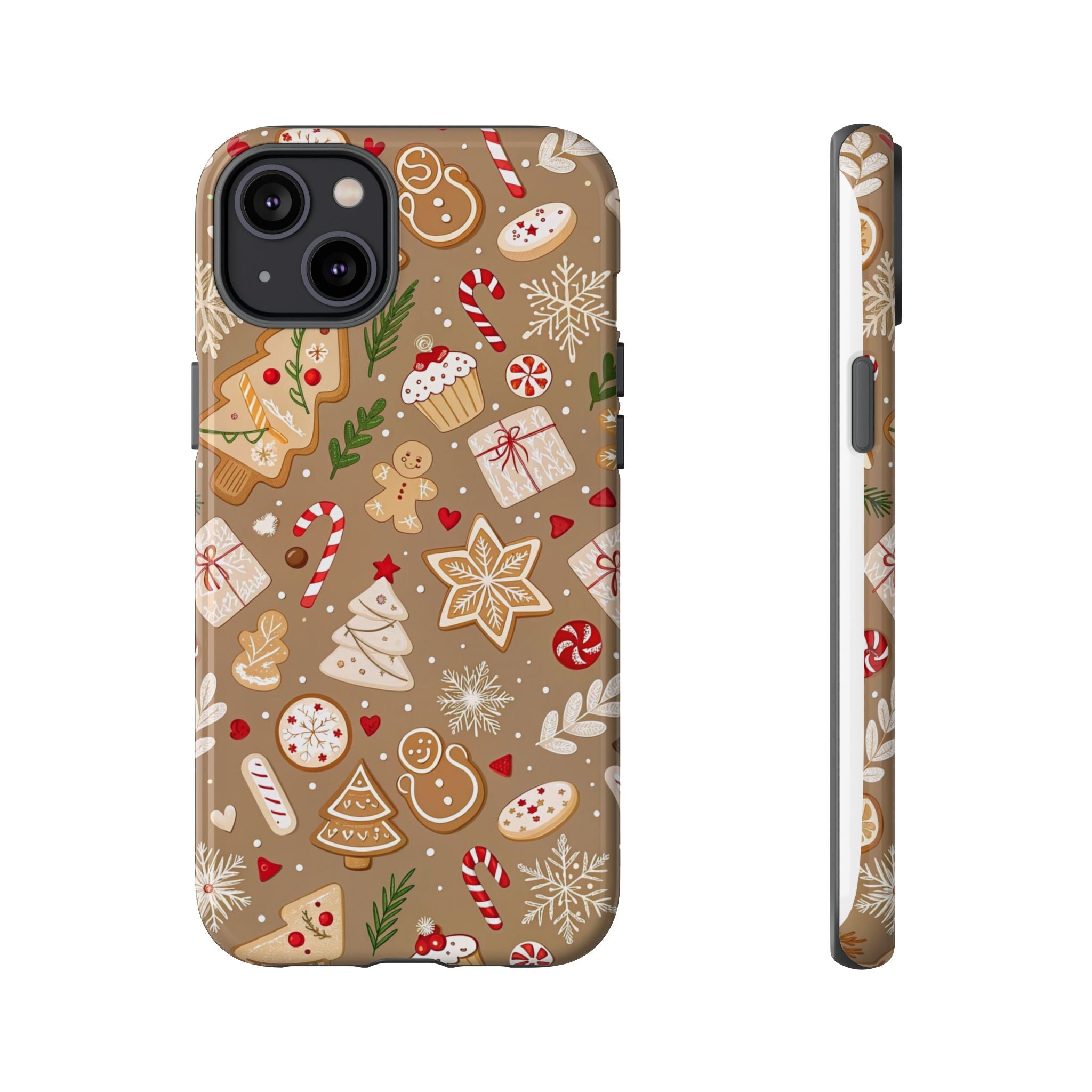 Christmas Gingerbread Pattern Tough Phone Case