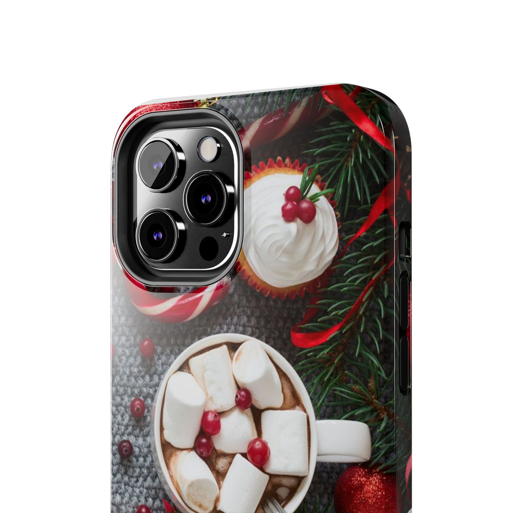 Christmas Hot Cocoa Tough Phone Case — Festive Holiday Drink Design