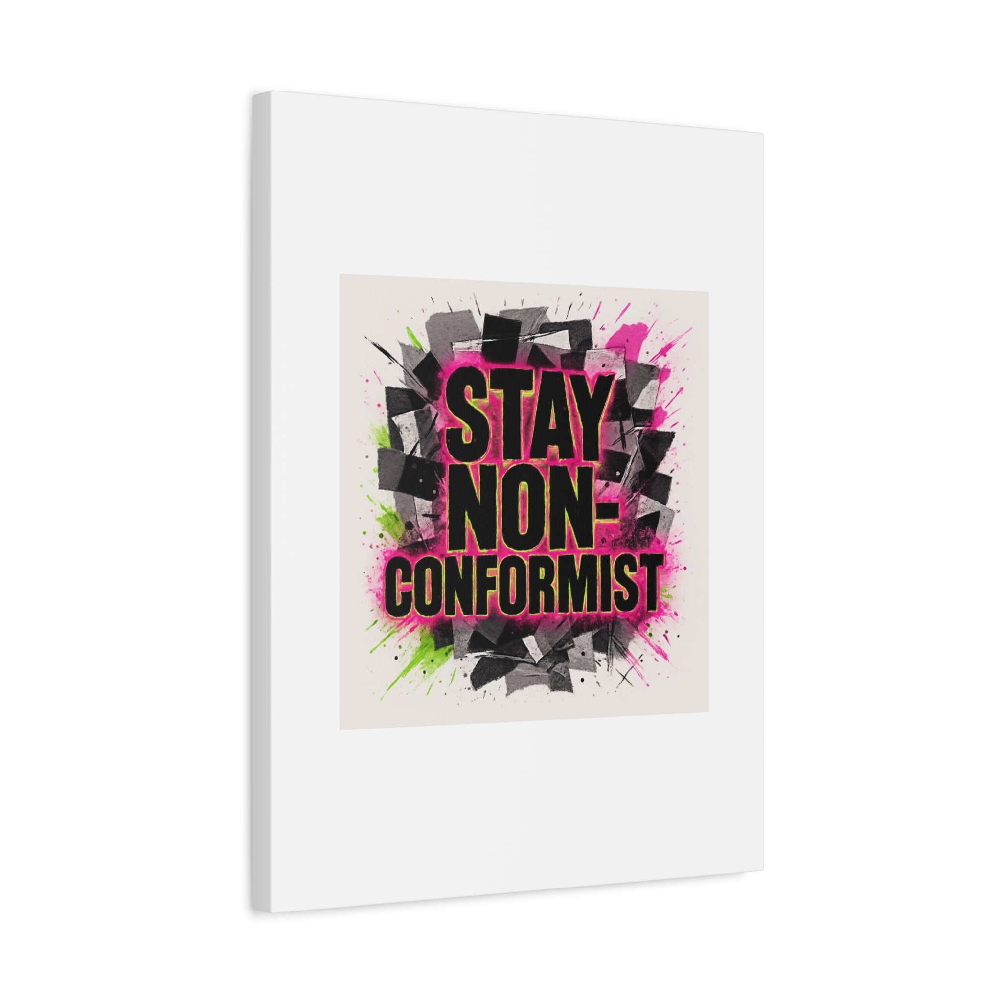 Canvas Wall Art — “Stay Non-Conformist” Street Art Print