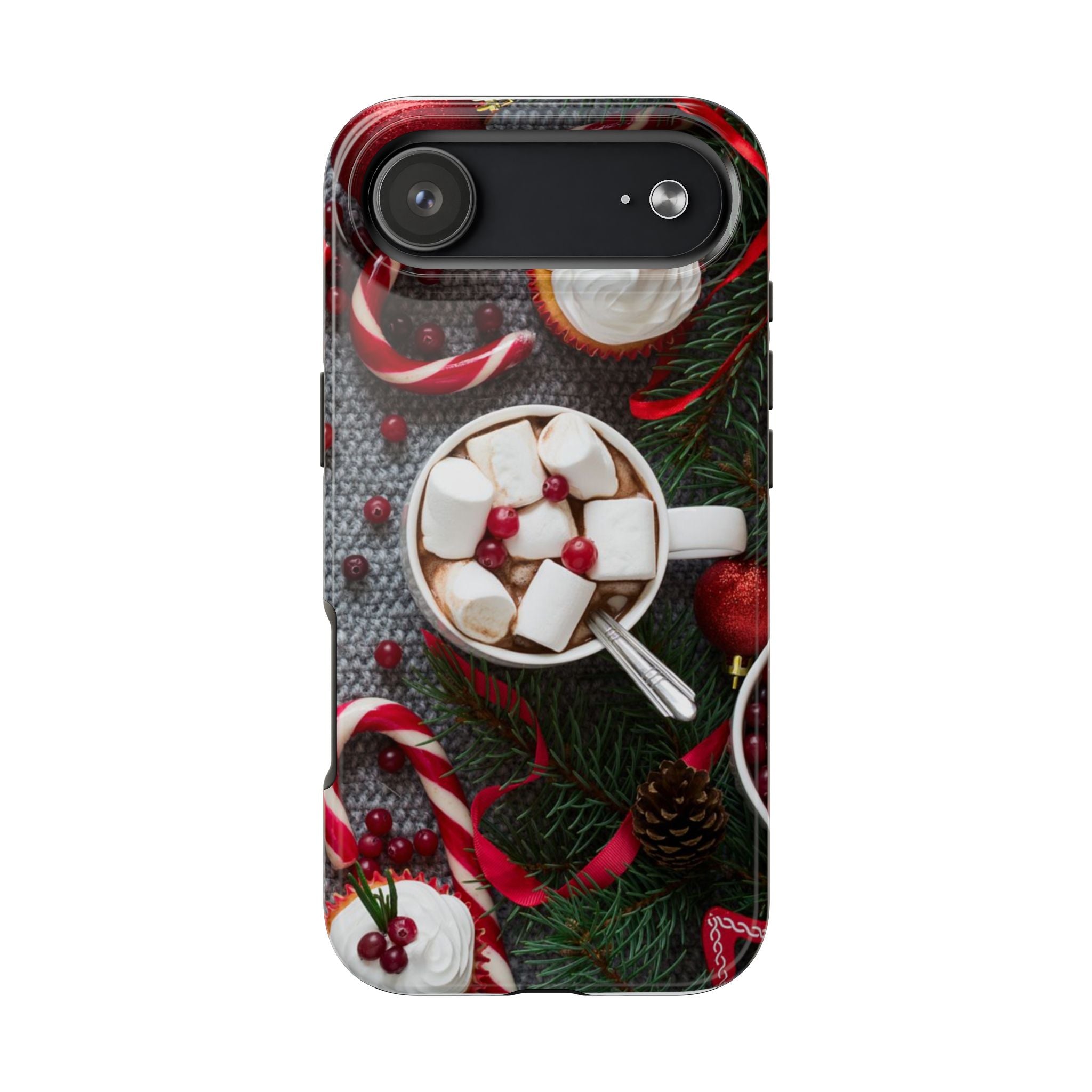 Christmas Hot Cocoa Tough Phone Case — Festive Holiday Drink Design