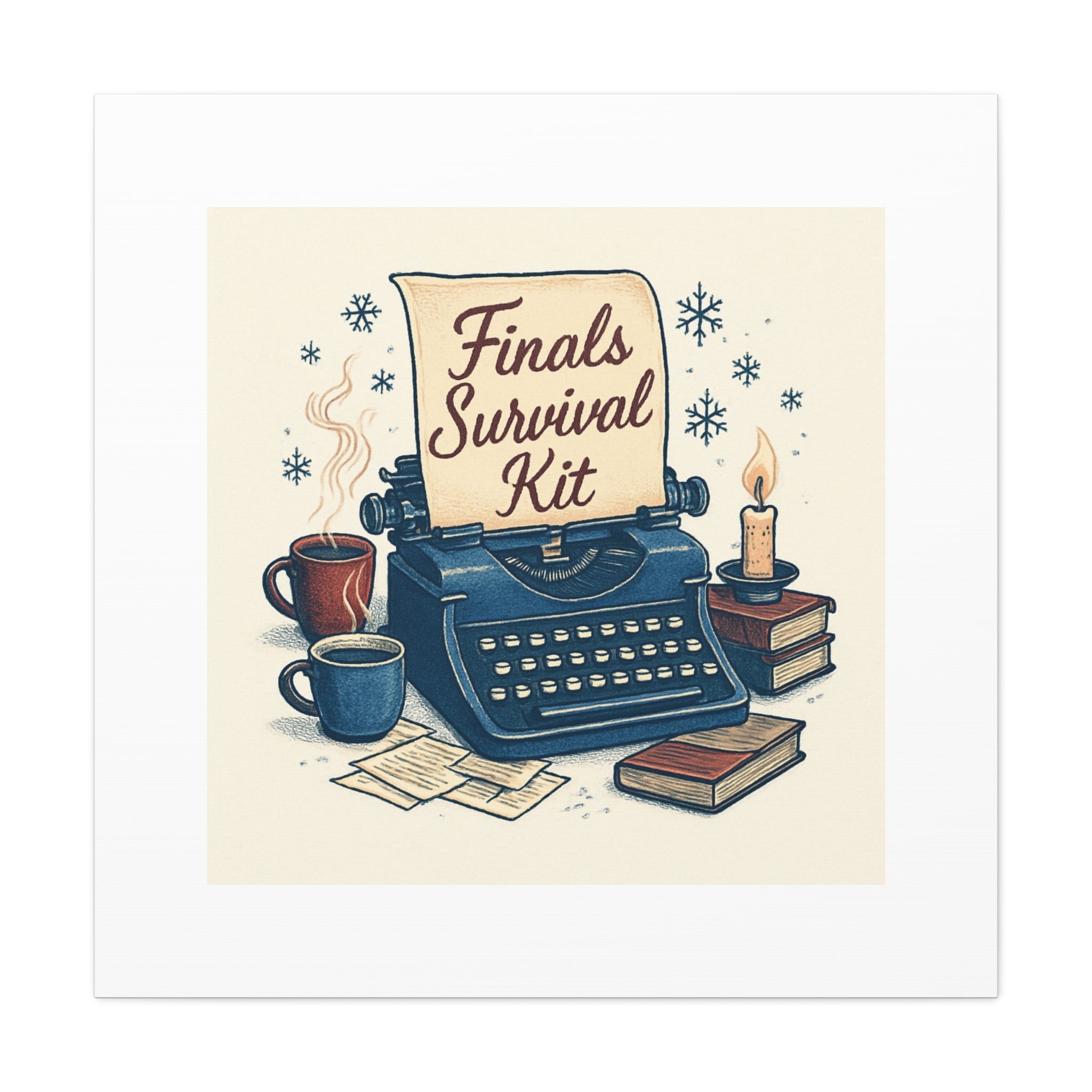 Finals Survival Kit Canvas Wall Art