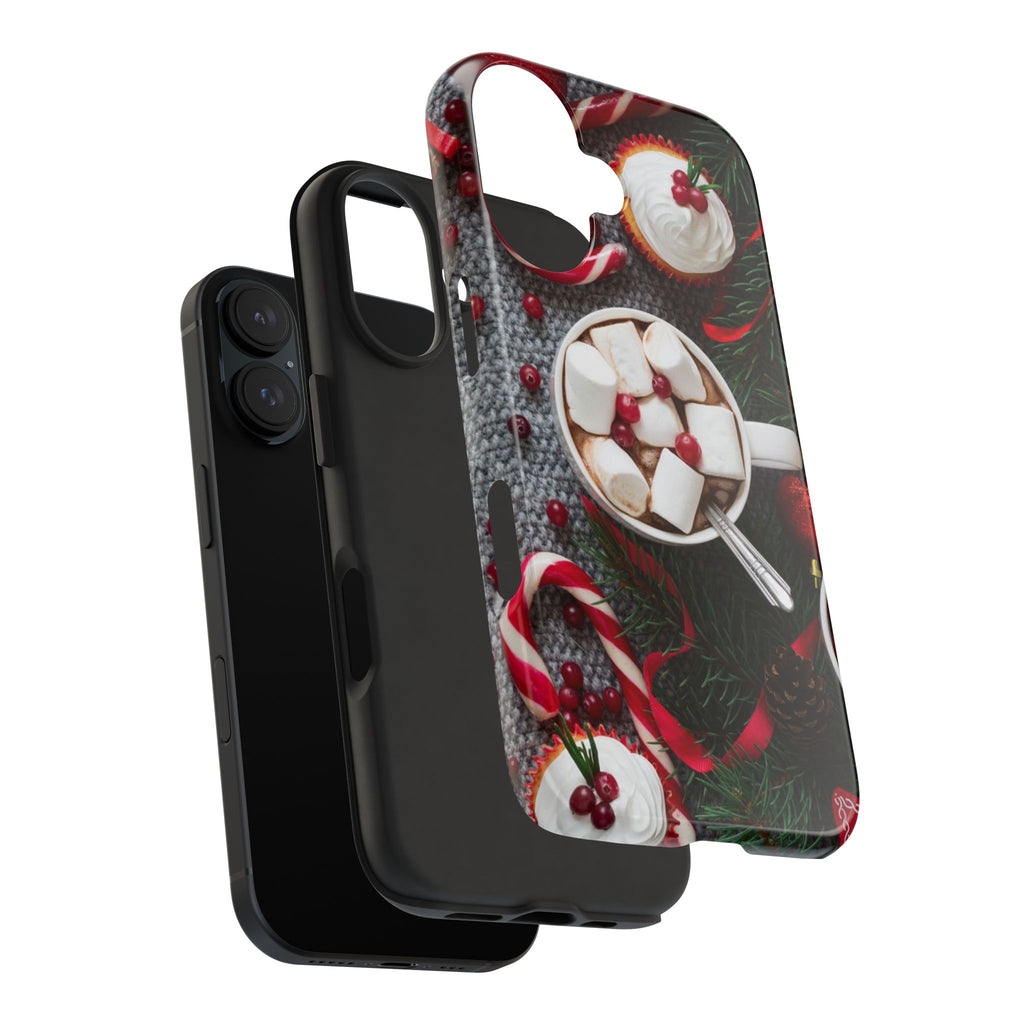 Christmas Hot Cocoa Tough Phone Case — Festive Holiday Drink Design