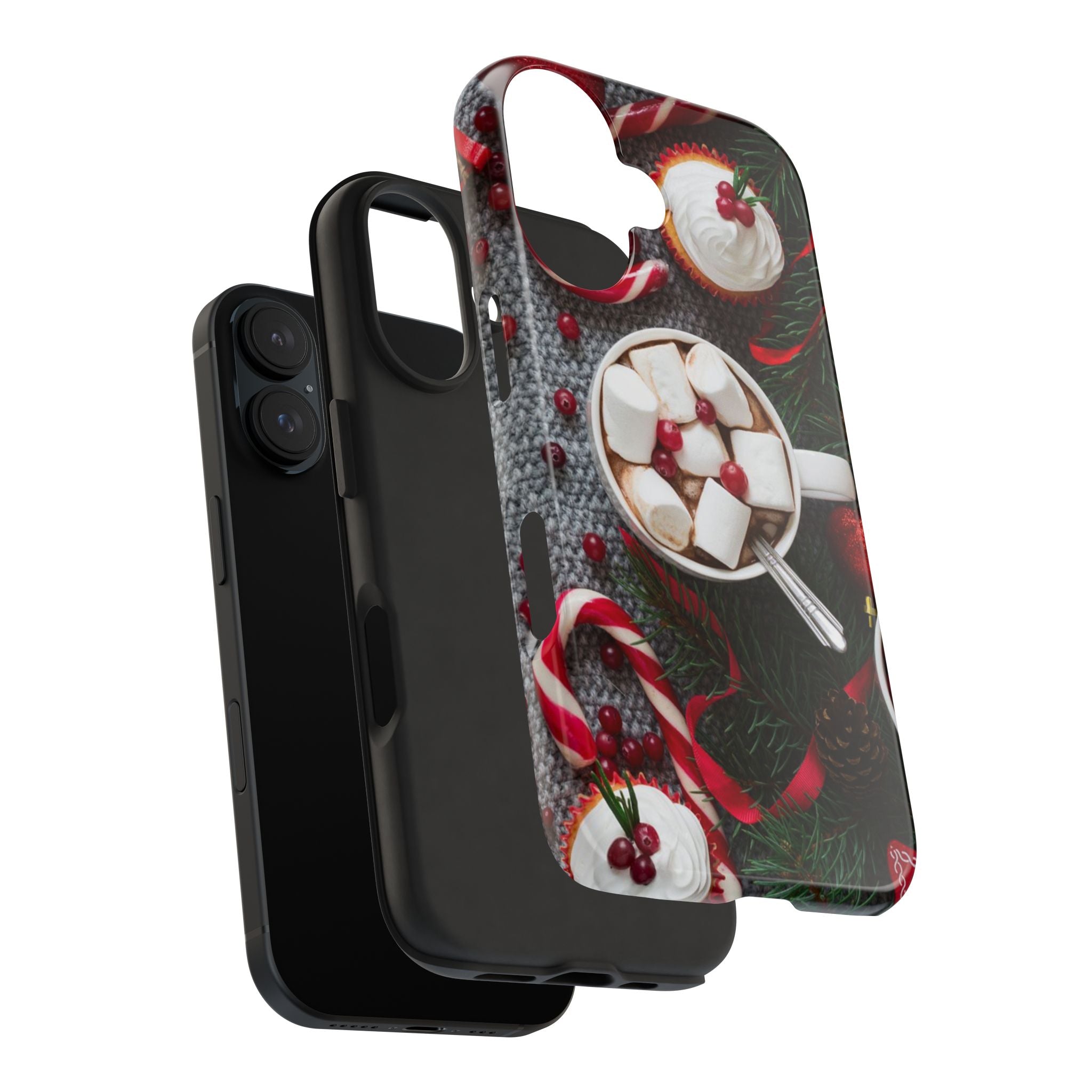Christmas Hot Cocoa Tough Phone Case — Festive Holiday Drink Design