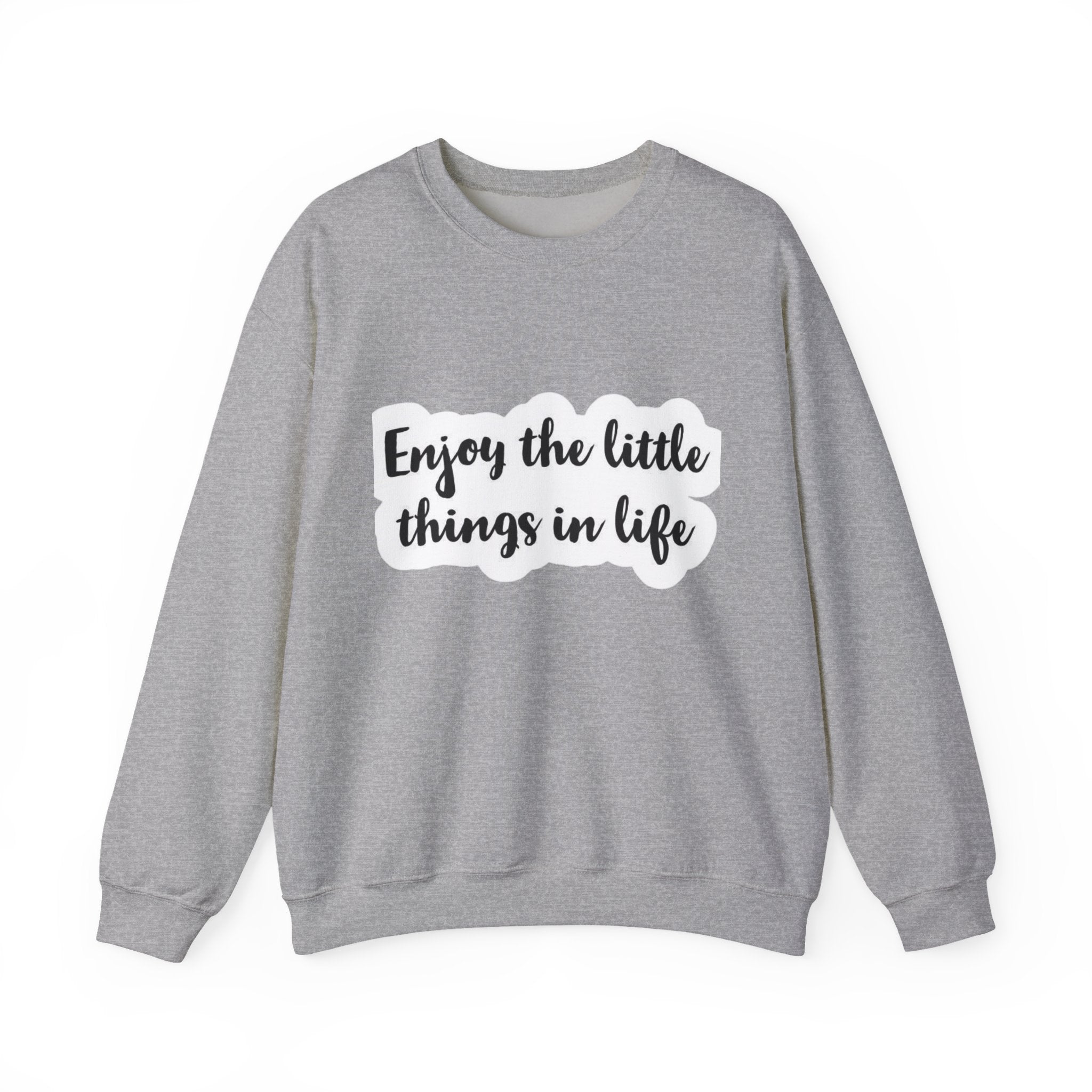 Enjoy the Little Things Crewneck Sweatshirt — Cozy Inspirational Pullover