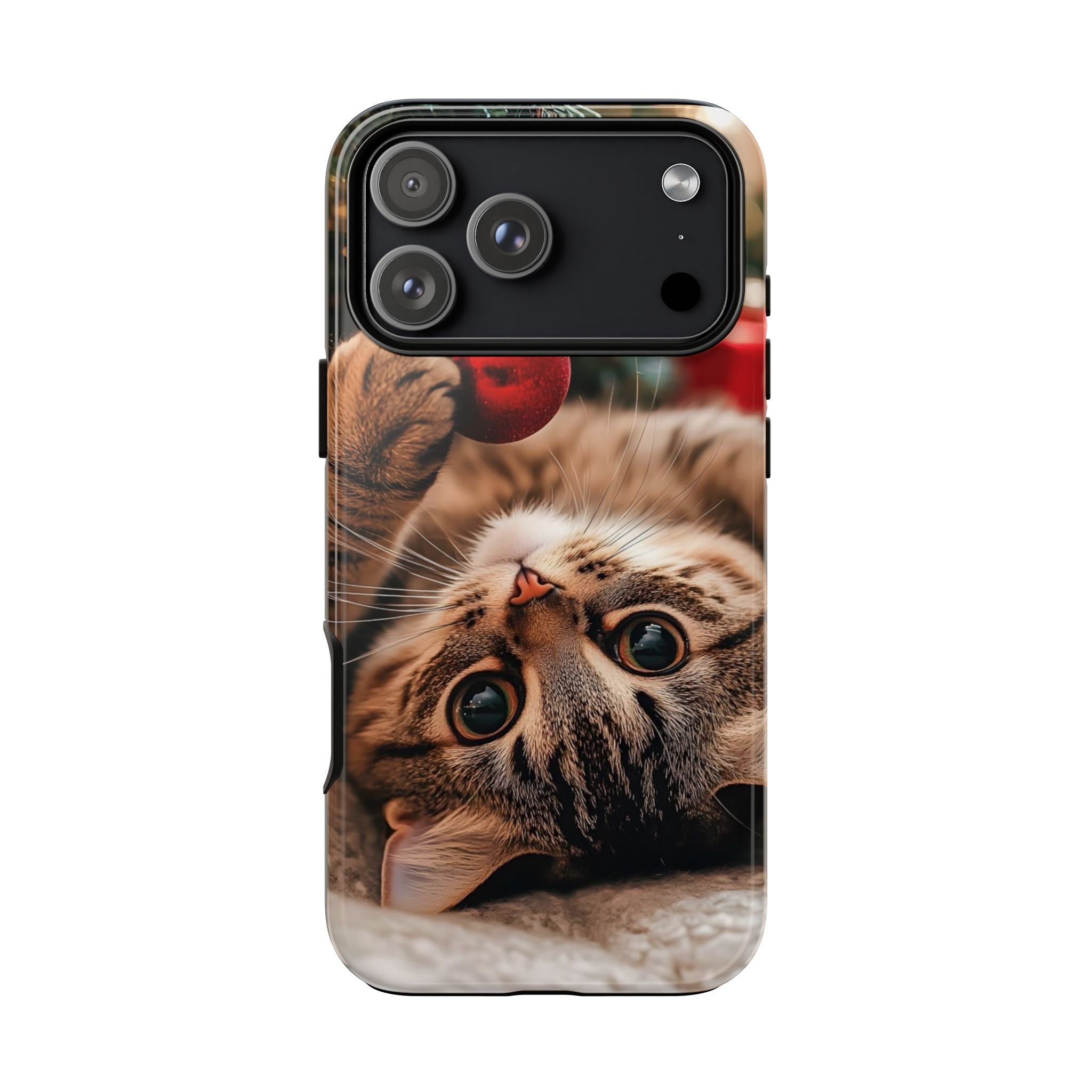 Cute Christmas Kitten Phone Case — Tough Protective Smartphone Cover