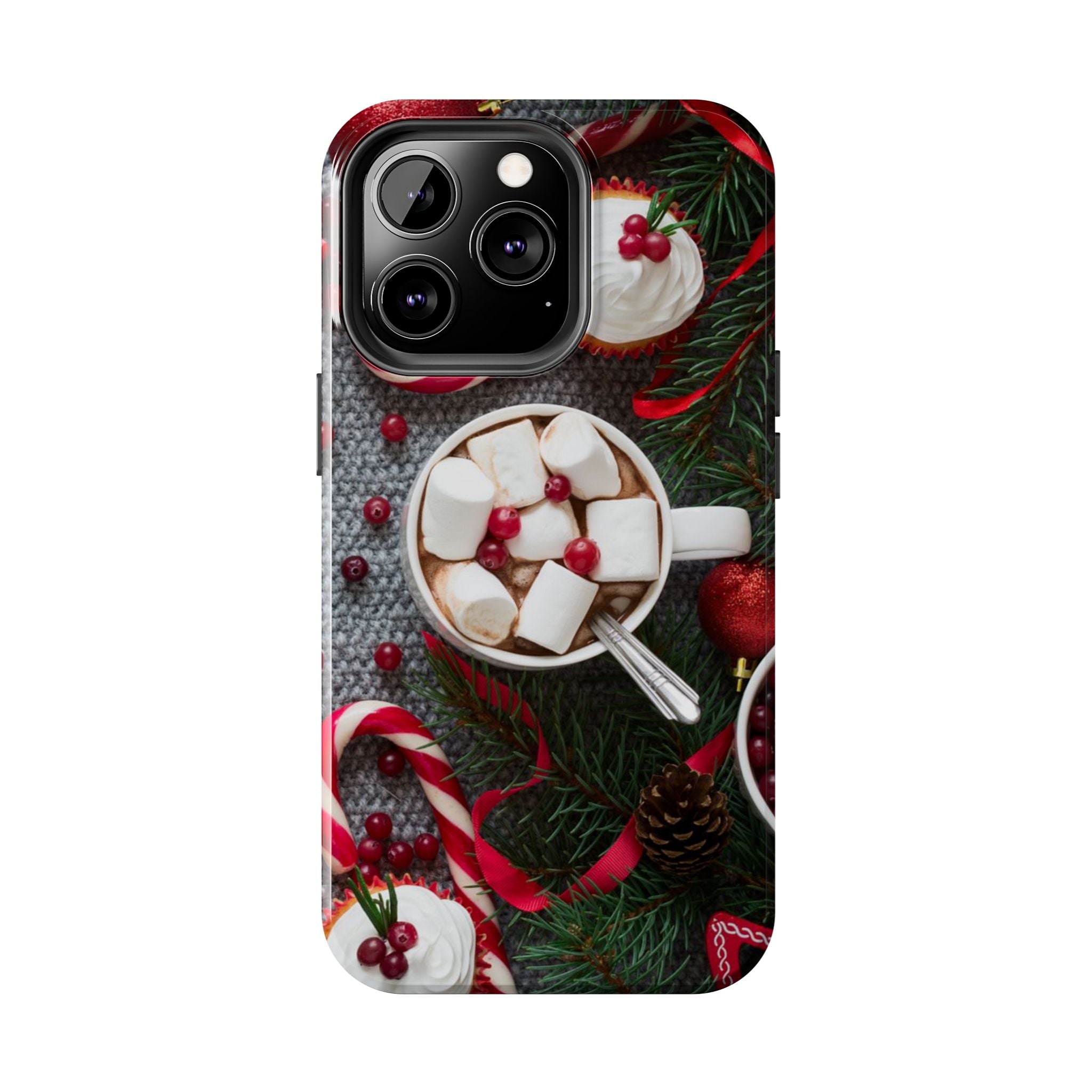 Christmas Hot Cocoa Tough Phone Case — Festive Holiday Drink Design