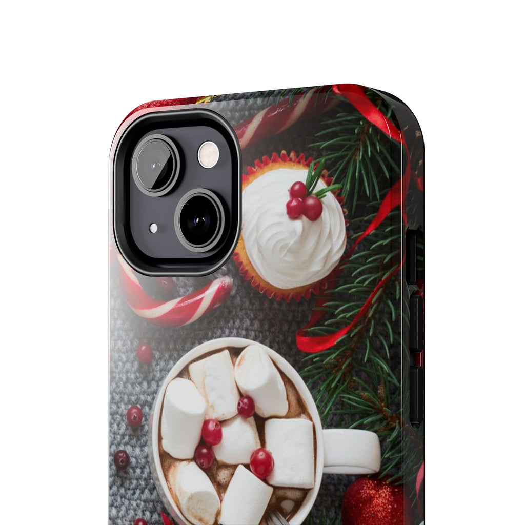 Christmas Hot Cocoa Tough Phone Case — Festive Holiday Drink Design