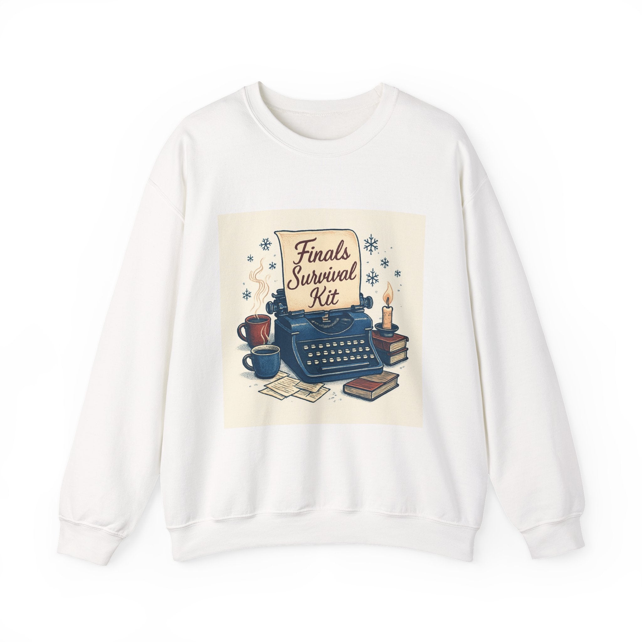 Crewneck Sweatshirt — "Finals Survival Kit" Cozy Study Crew