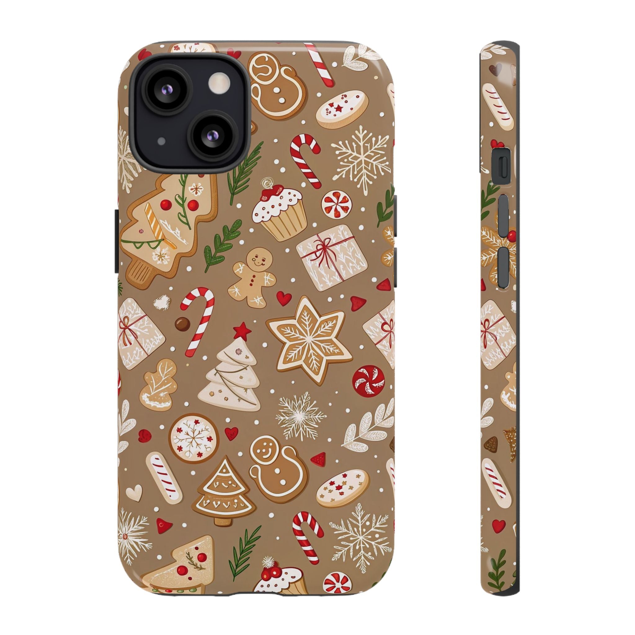 Christmas Gingerbread Pattern Tough Phone Case