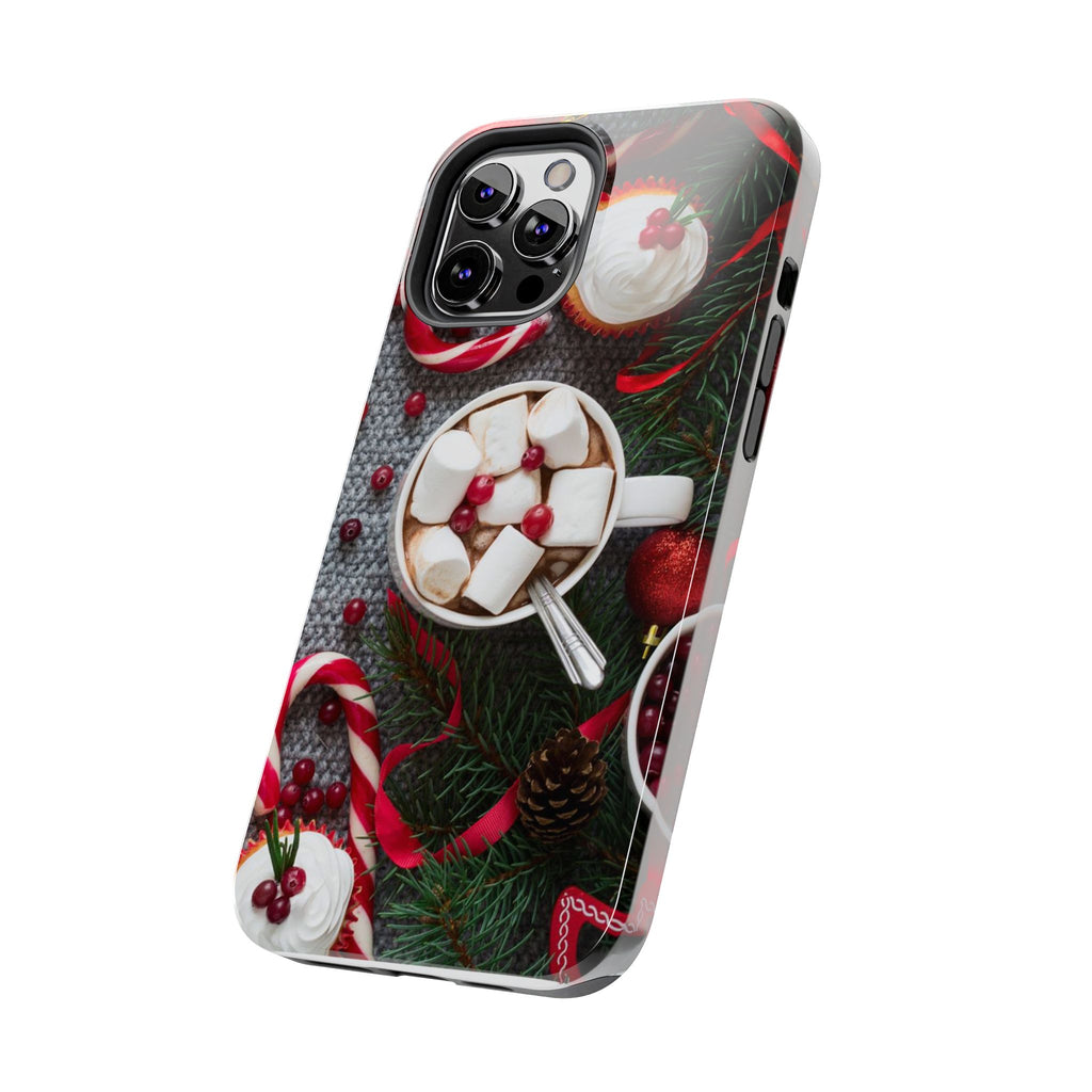 Christmas Hot Cocoa Tough Phone Case — Festive Holiday Drink Design