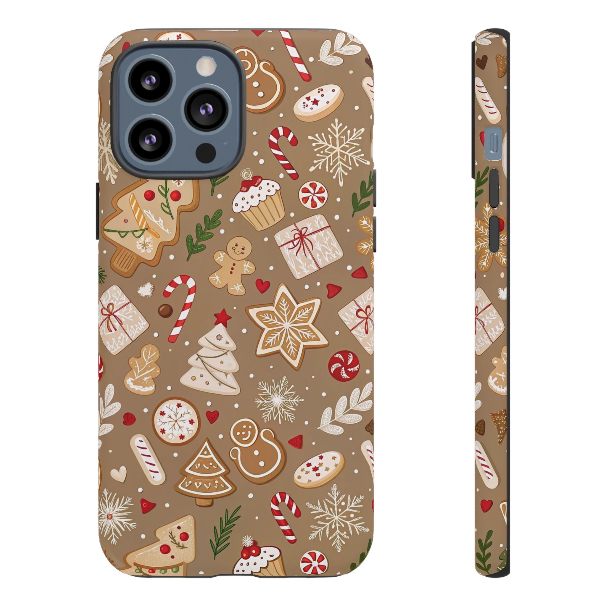 Christmas Gingerbread Pattern Tough Phone Case