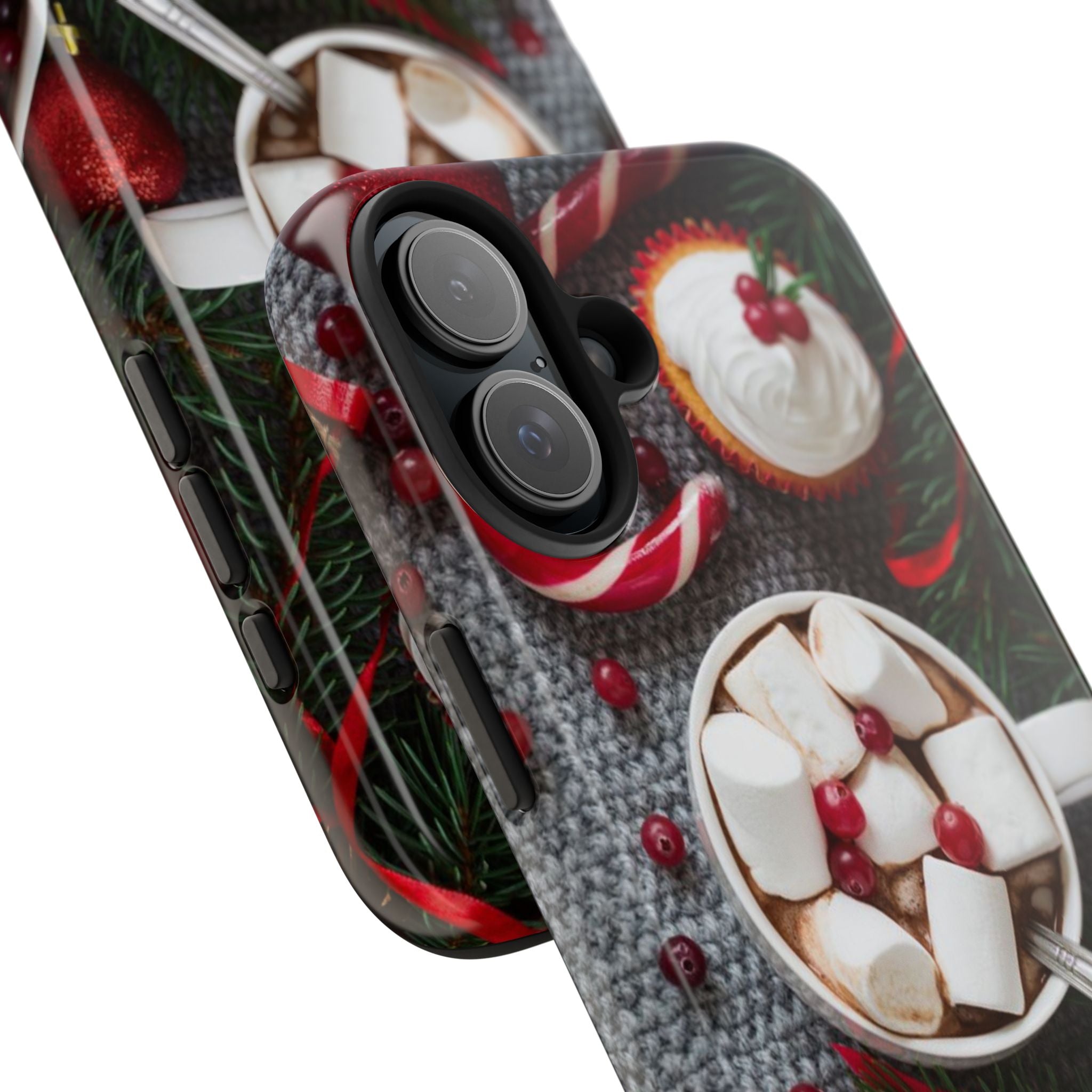 Christmas Hot Cocoa Tough Phone Case — Festive Holiday Drink Design