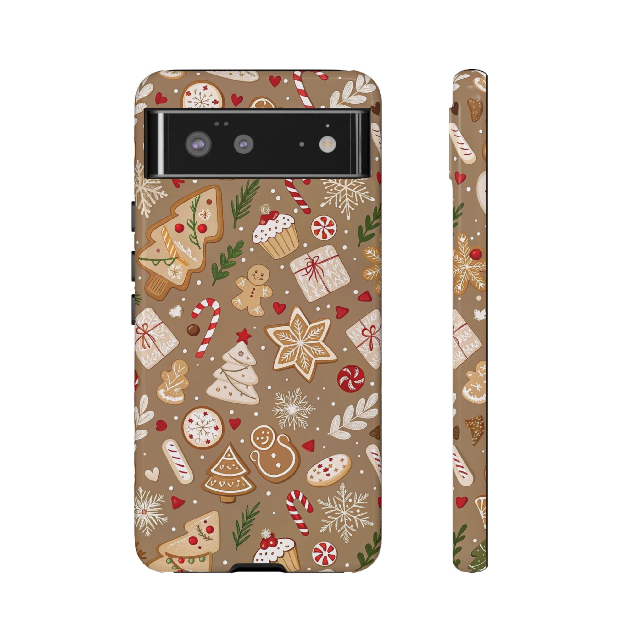 Christmas Gingerbread Pattern Tough Phone Case