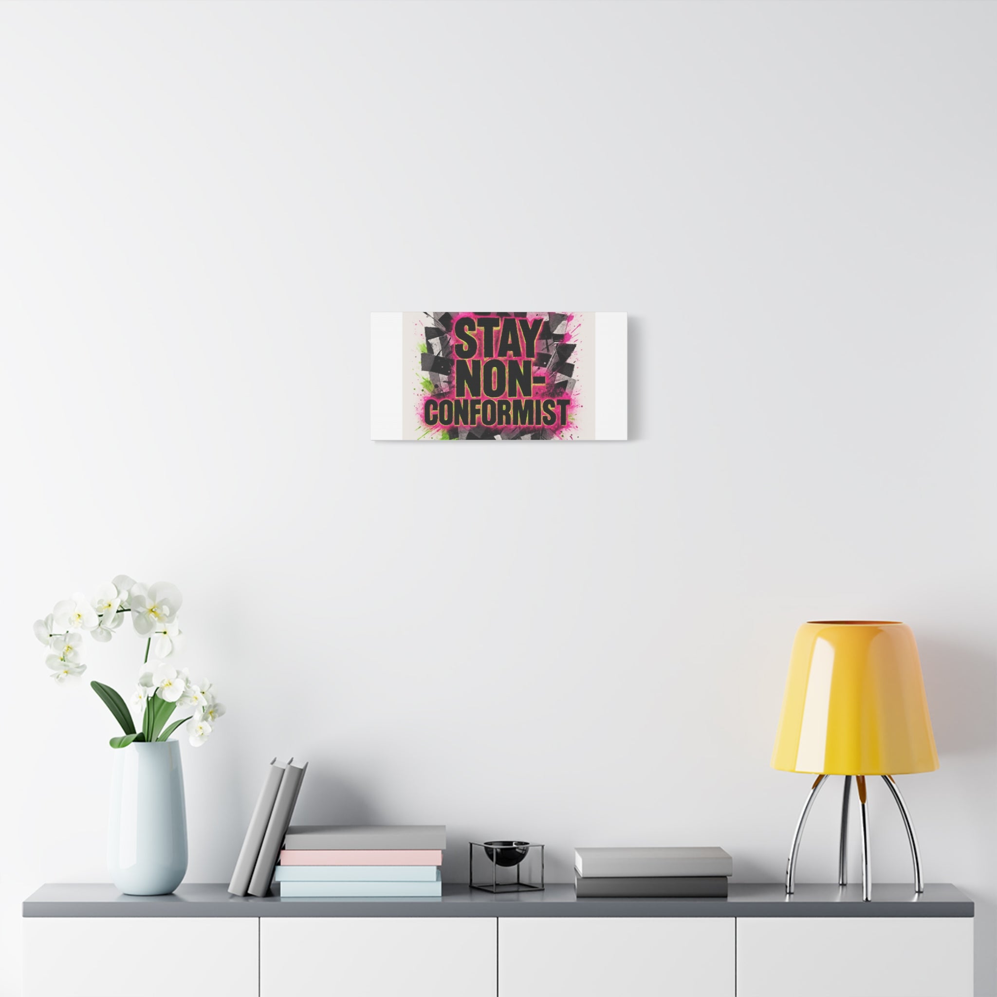 Canvas Wall Art — “Stay Non-Conformist” Street Art Print