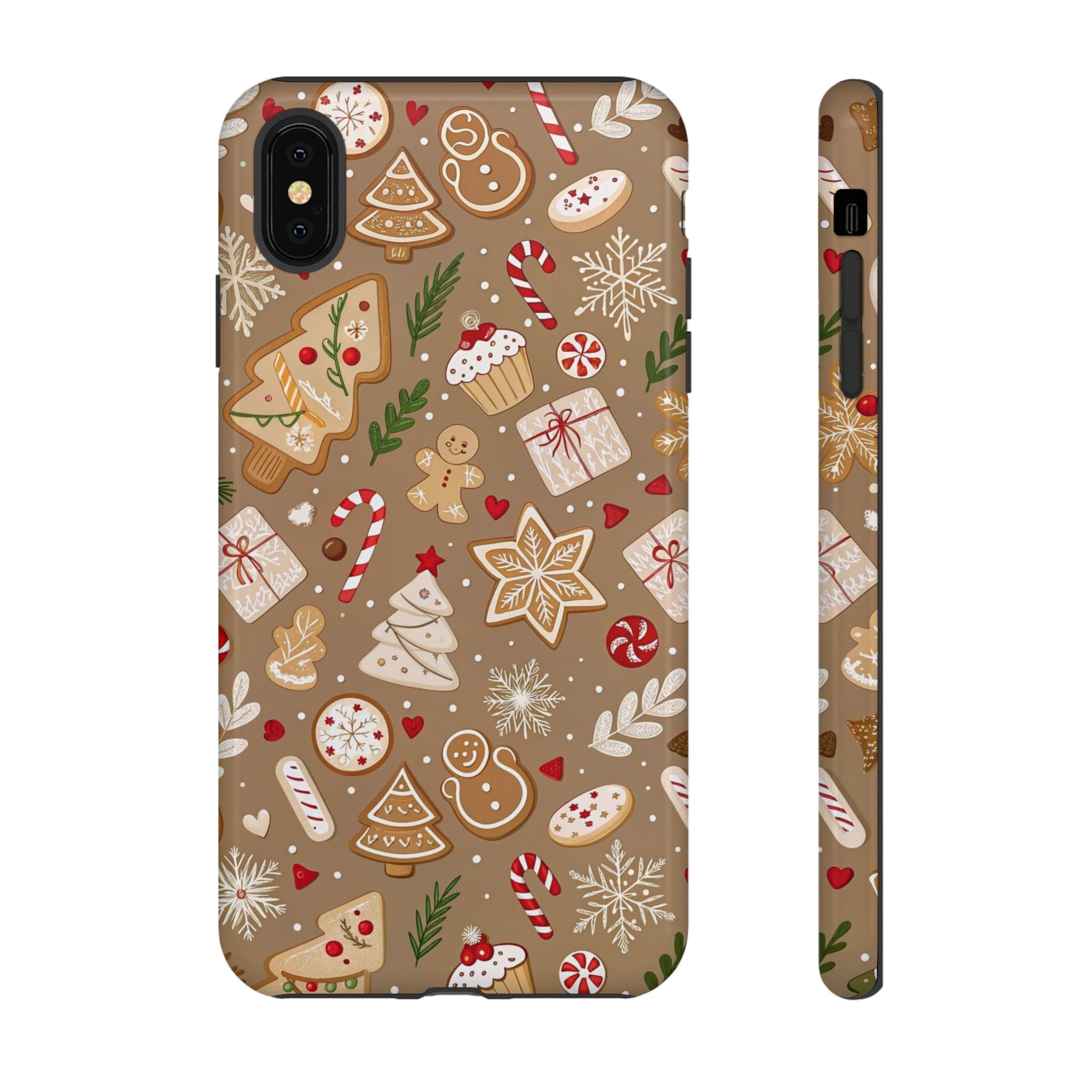 Christmas Gingerbread Pattern Tough Phone Case