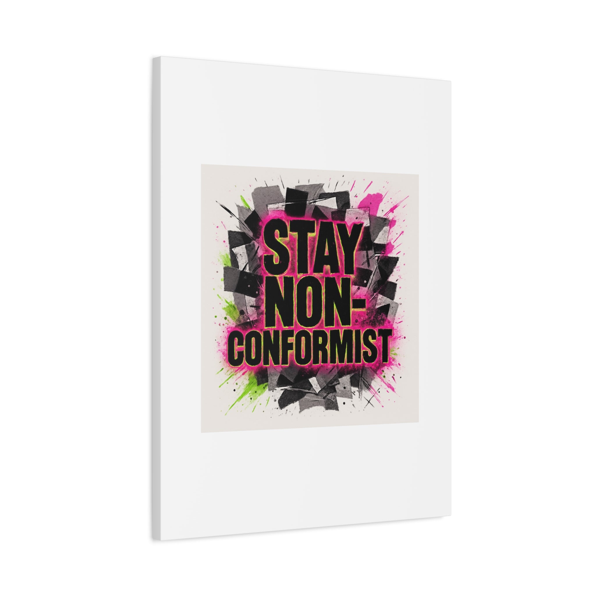 Canvas Wall Art — “Stay Non-Conformist” Street Art Print
