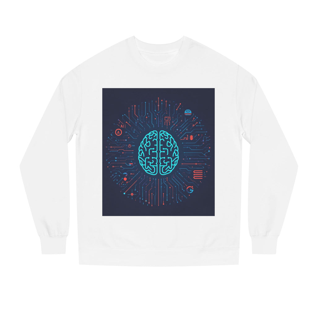 AI Brain Circuit Crewneck Sweatshirt