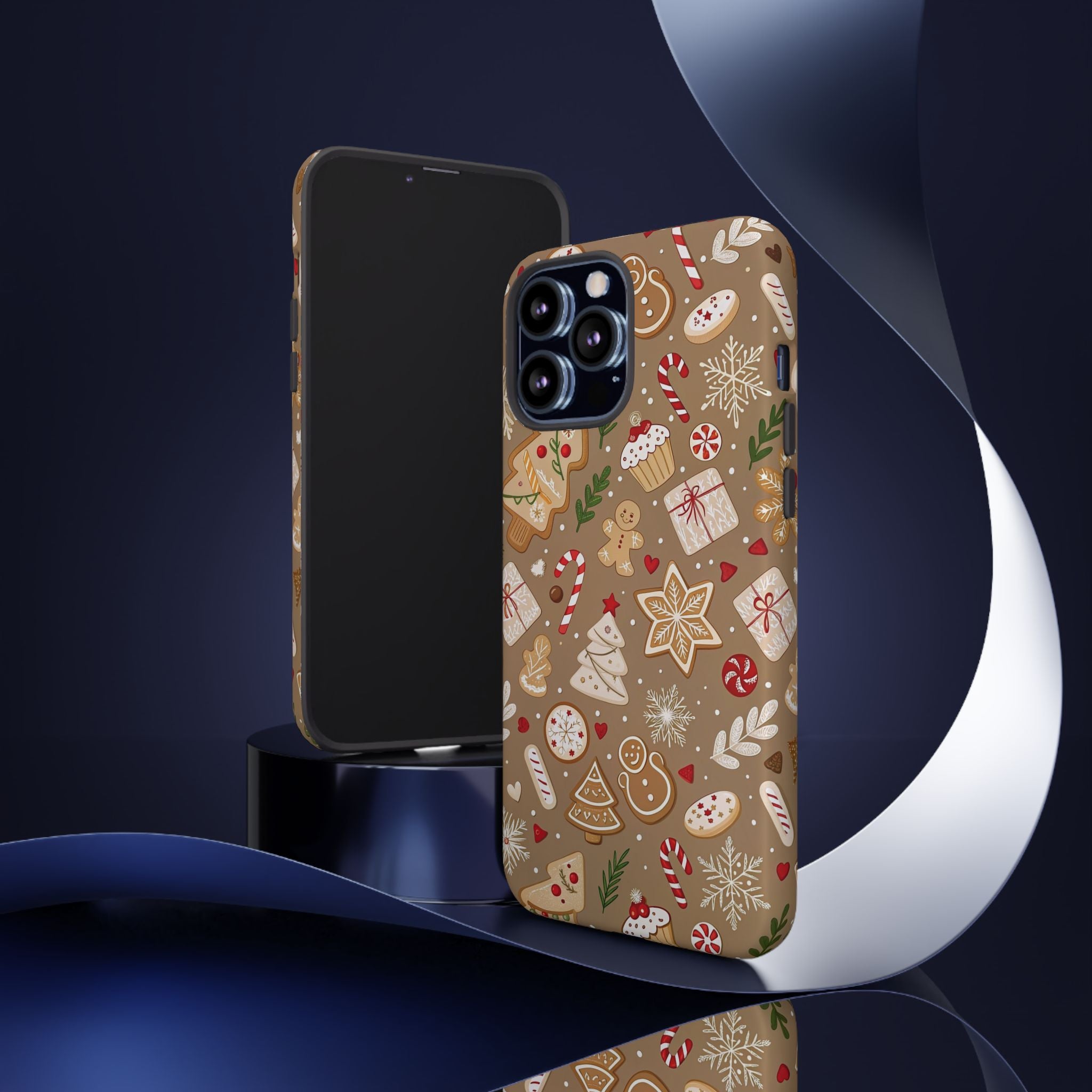 Christmas Gingerbread Pattern Tough Phone Case