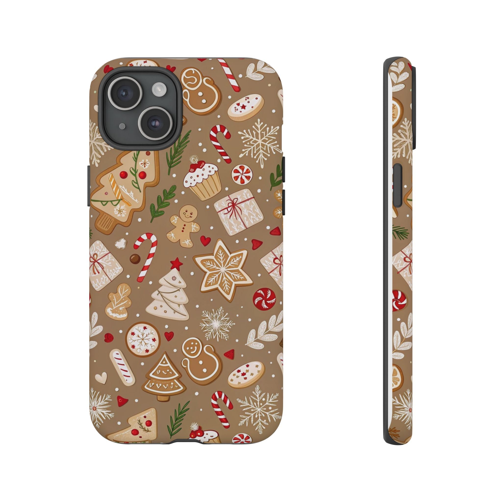 Christmas Gingerbread Pattern Tough Phone Case