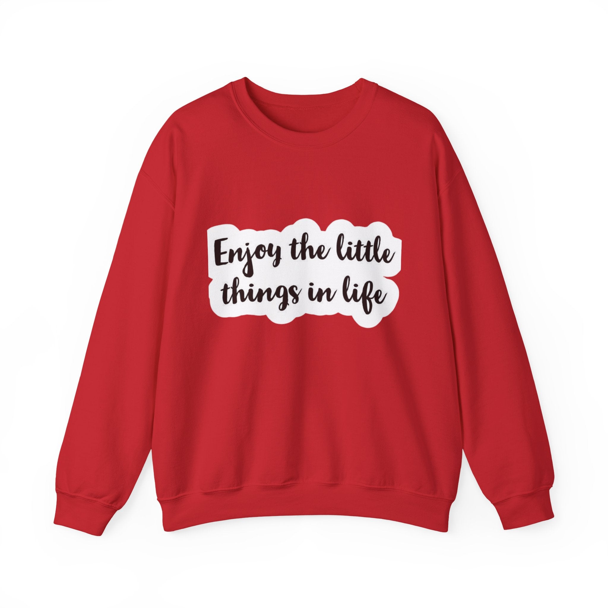 Enjoy the Little Things Crewneck Sweatshirt — Cozy Inspirational Pullover