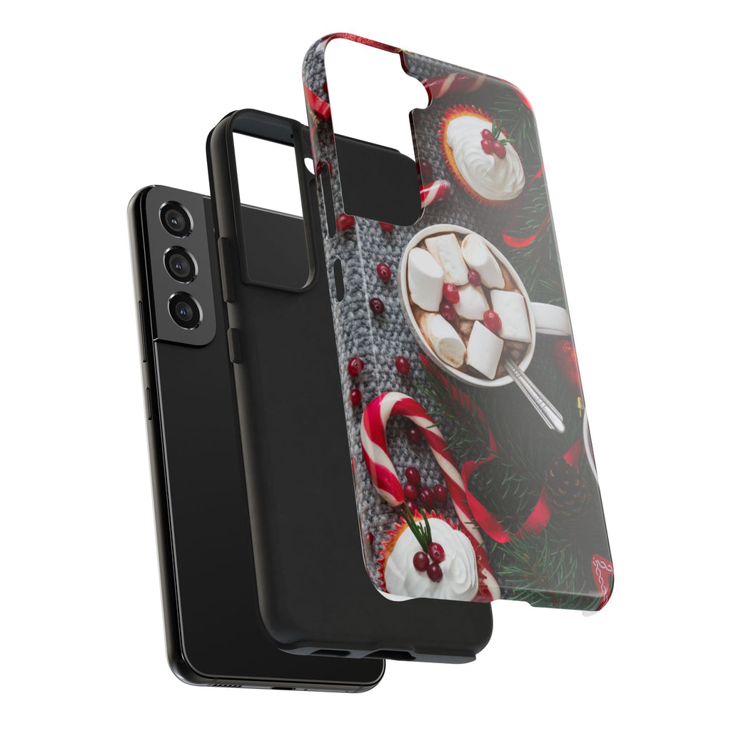 Christmas Hot Cocoa Tough Phone Case — Festive Holiday Drink Design