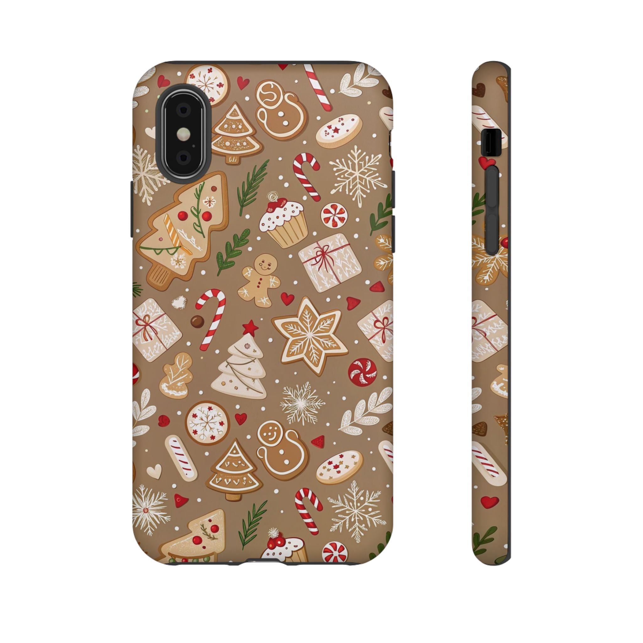 Christmas Gingerbread Pattern Tough Phone Case