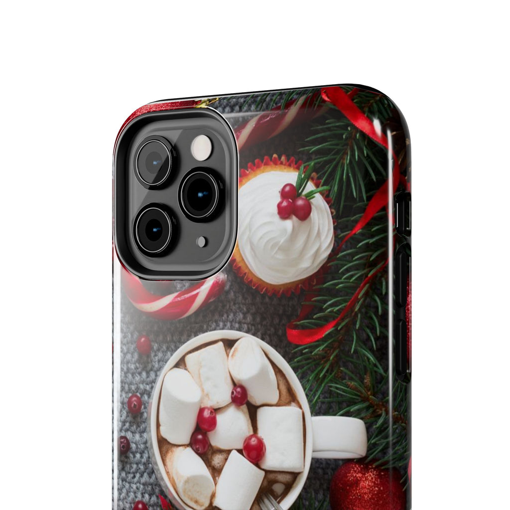 Christmas Hot Cocoa Tough Phone Case — Festive Holiday Drink Design