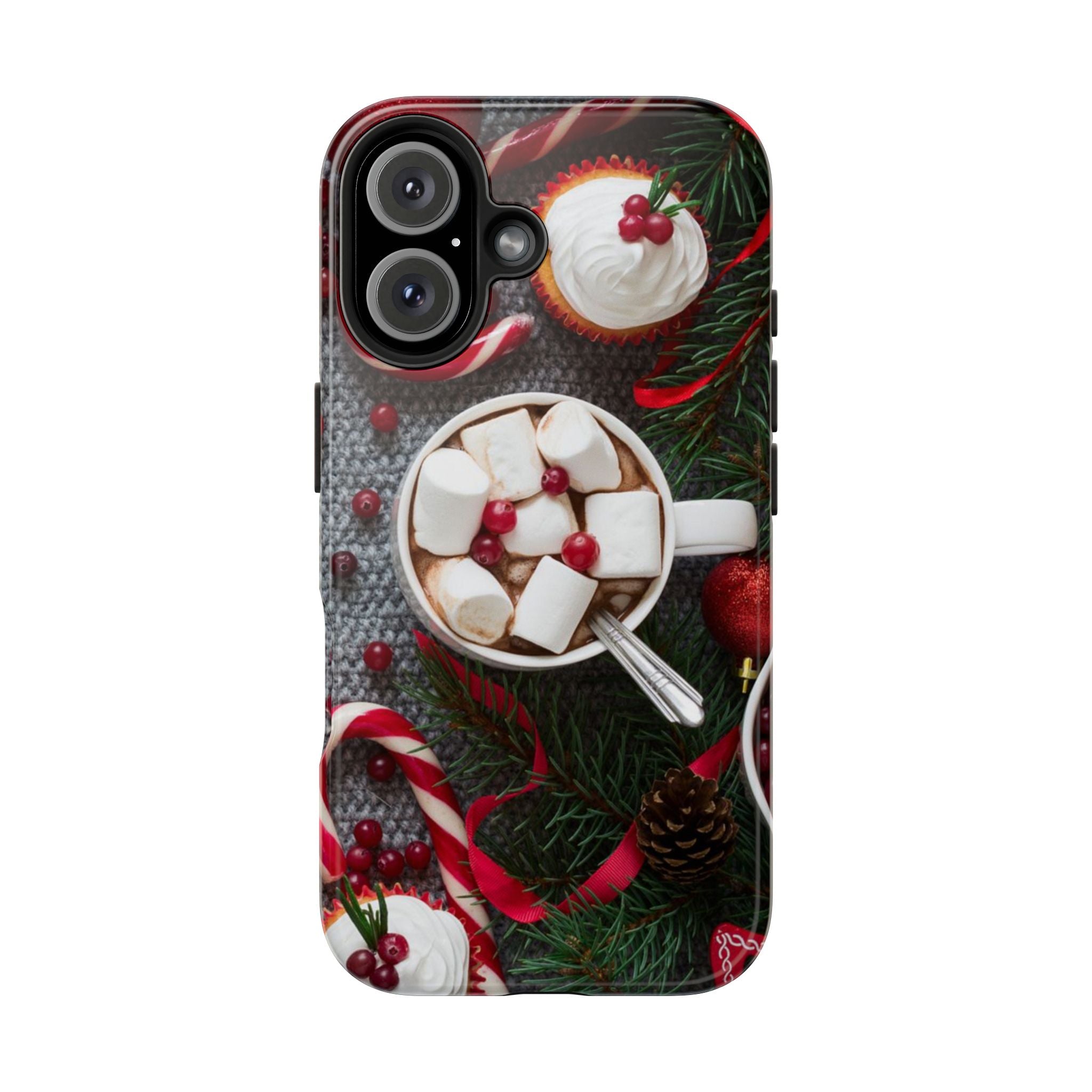 Christmas Hot Cocoa Tough Phone Case — Festive Holiday Drink Design