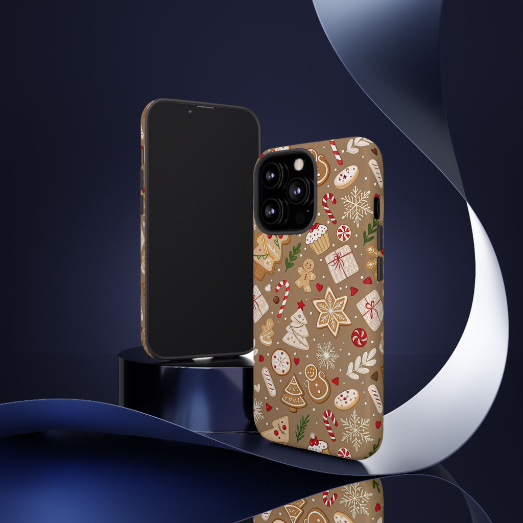 Christmas Gingerbread Pattern Tough Phone Case