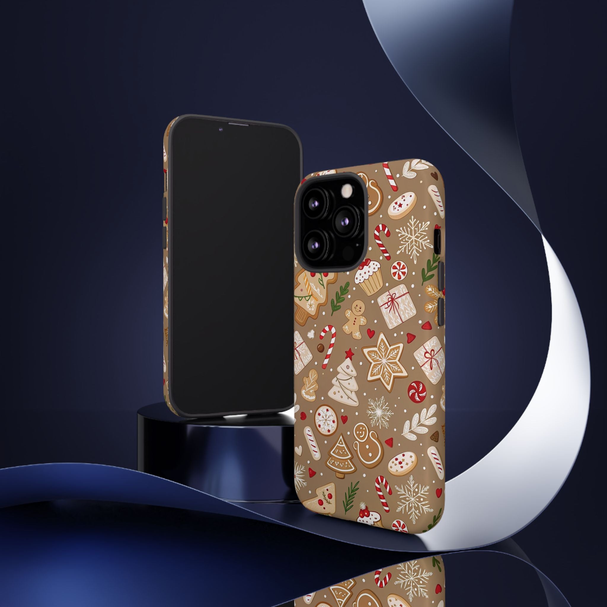 Christmas Gingerbread Pattern Tough Phone Case