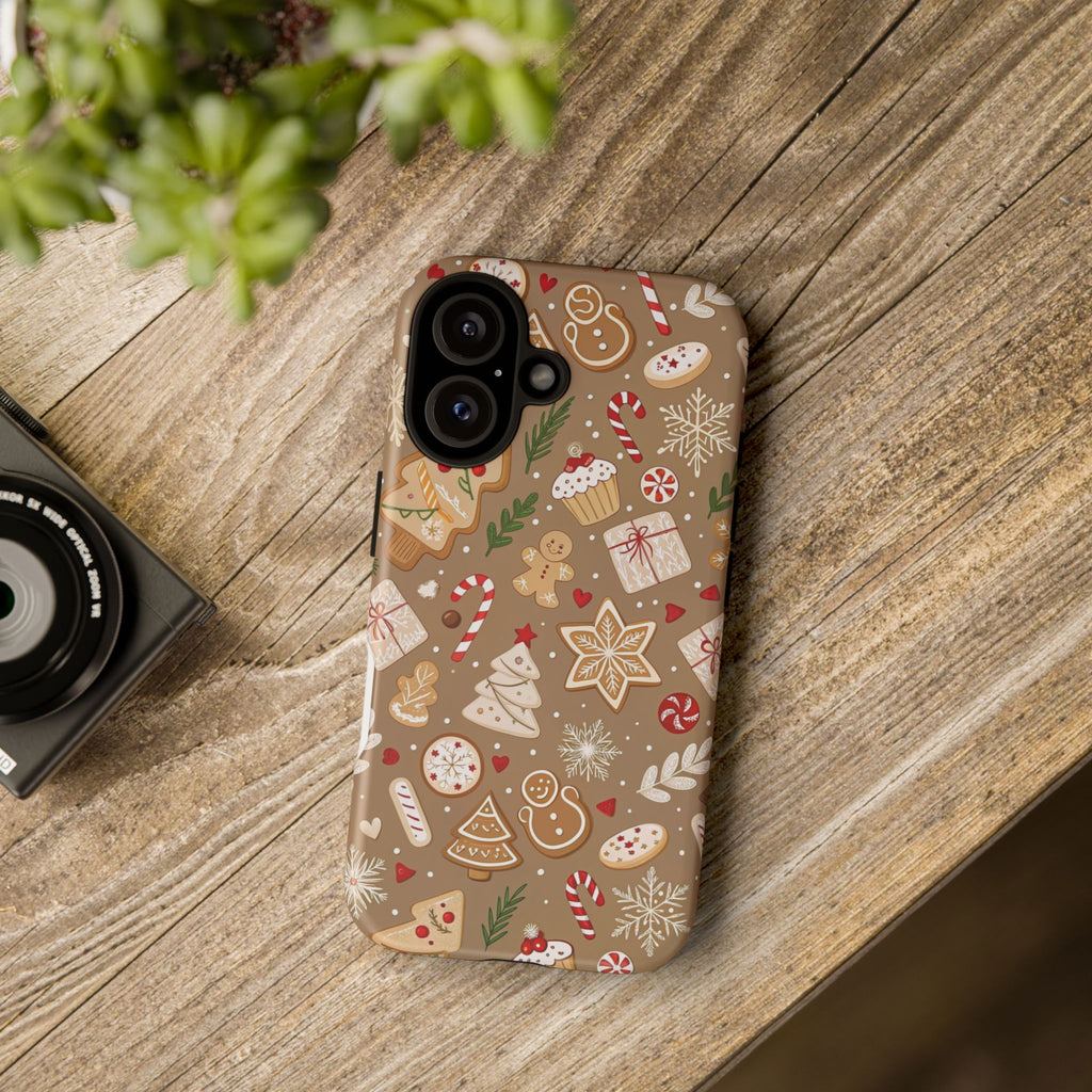 Christmas Gingerbread Pattern Tough Phone Case