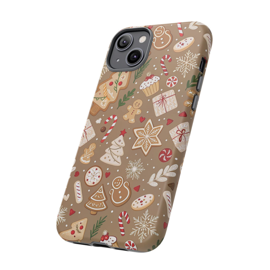 Christmas Gingerbread Pattern Tough Phone Case