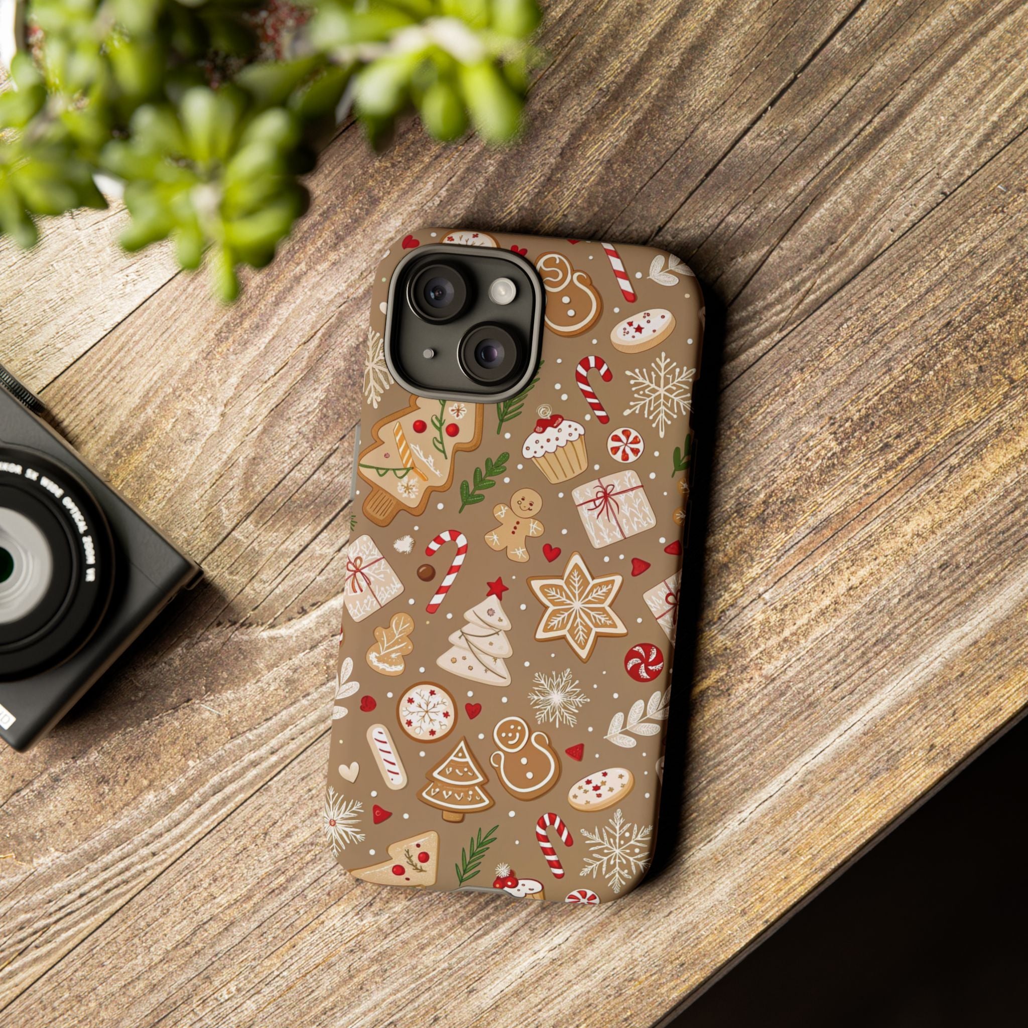 Christmas Gingerbread Pattern Tough Phone Case