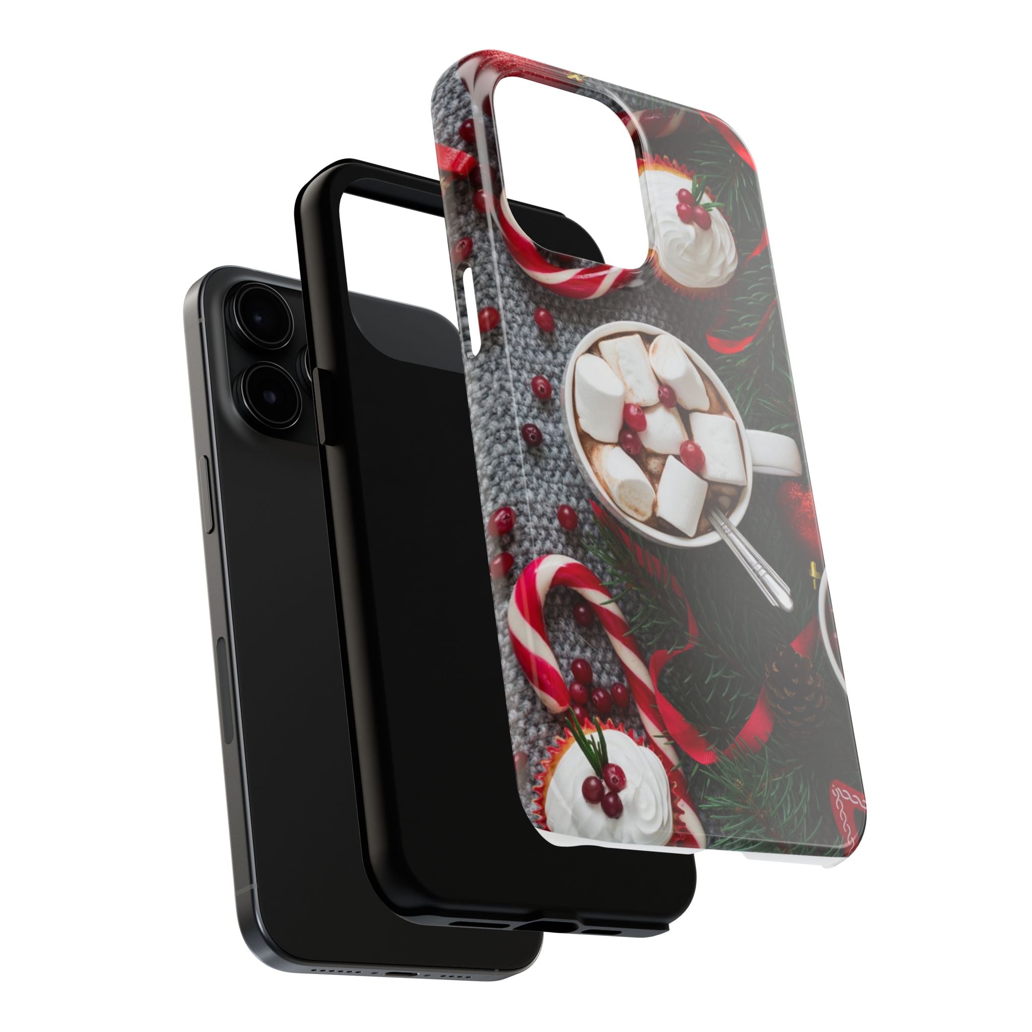 Christmas Hot Cocoa Tough Phone Case — Festive Holiday Drink Design