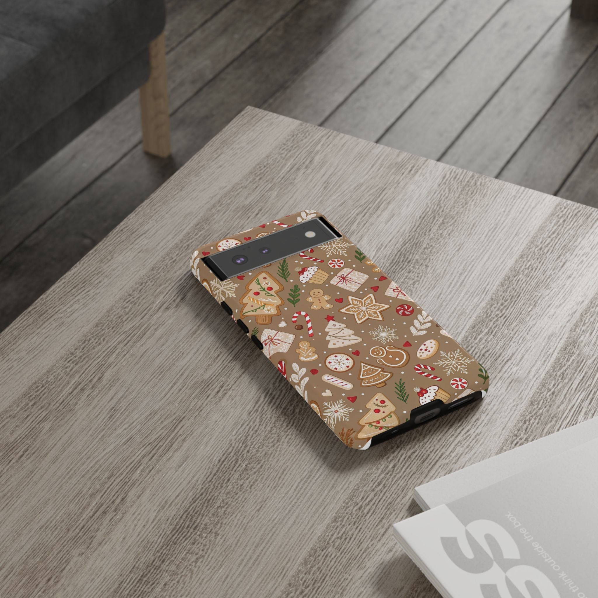 Christmas Gingerbread Pattern Tough Phone Case