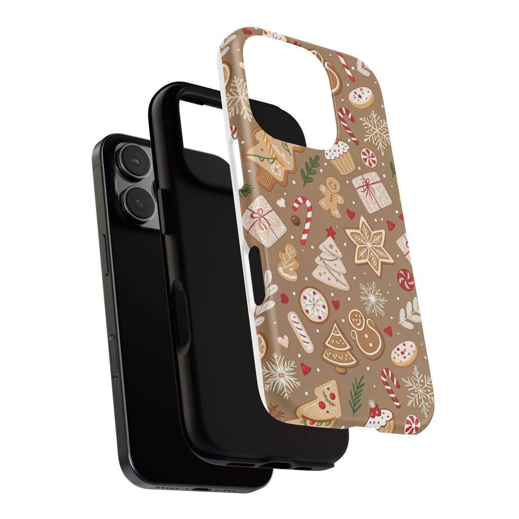 Christmas Gingerbread Pattern Tough Phone Case