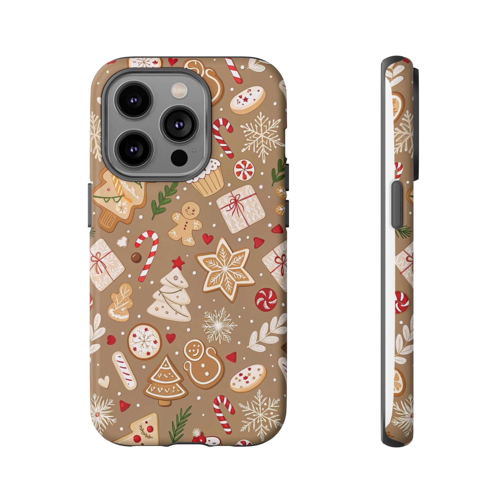 Christmas Gingerbread Pattern Tough Phone Case