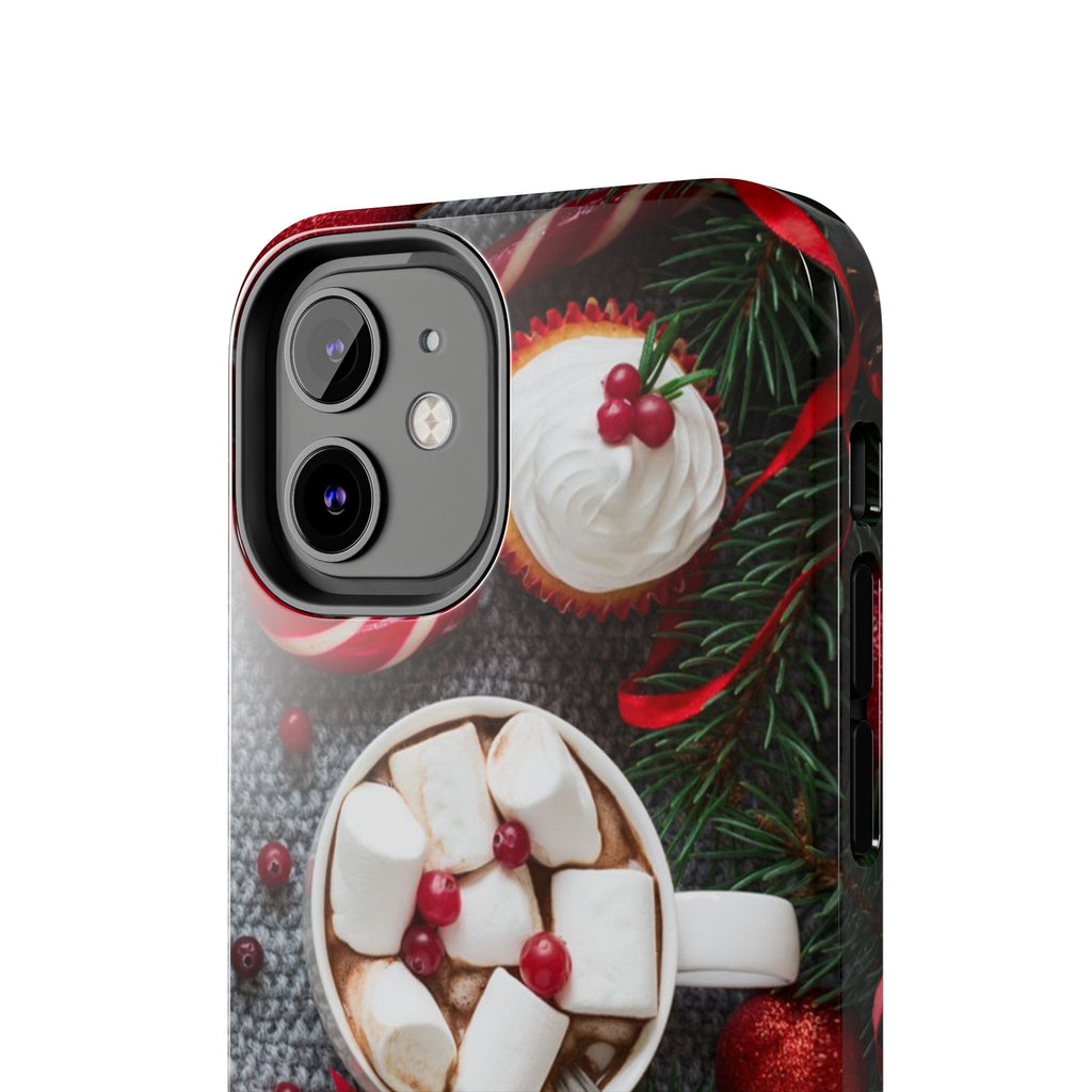 Christmas Hot Cocoa Tough Phone Case — Festive Holiday Drink Design