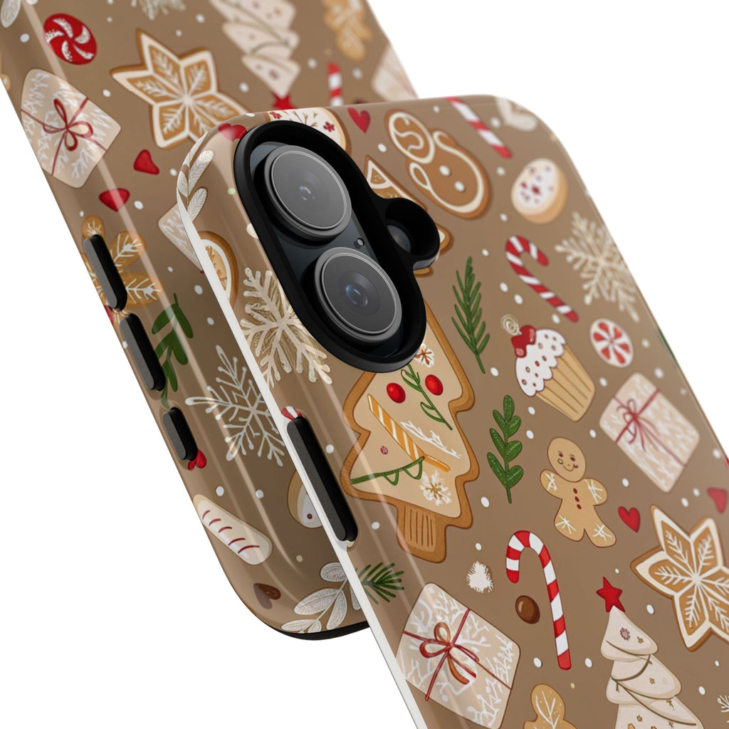 Christmas Gingerbread Pattern Tough Phone Case
