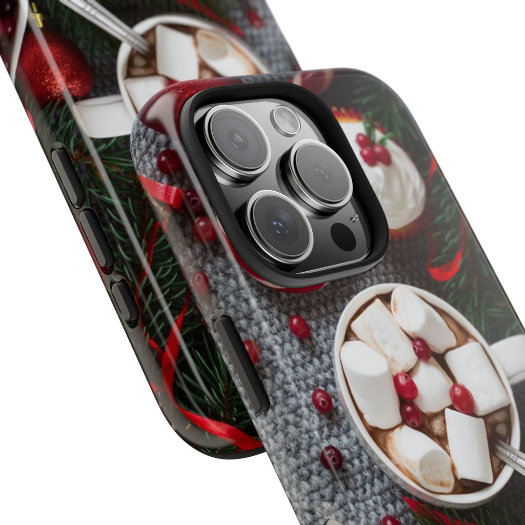 Christmas Hot Cocoa Tough Phone Case — Festive Holiday Drink Design