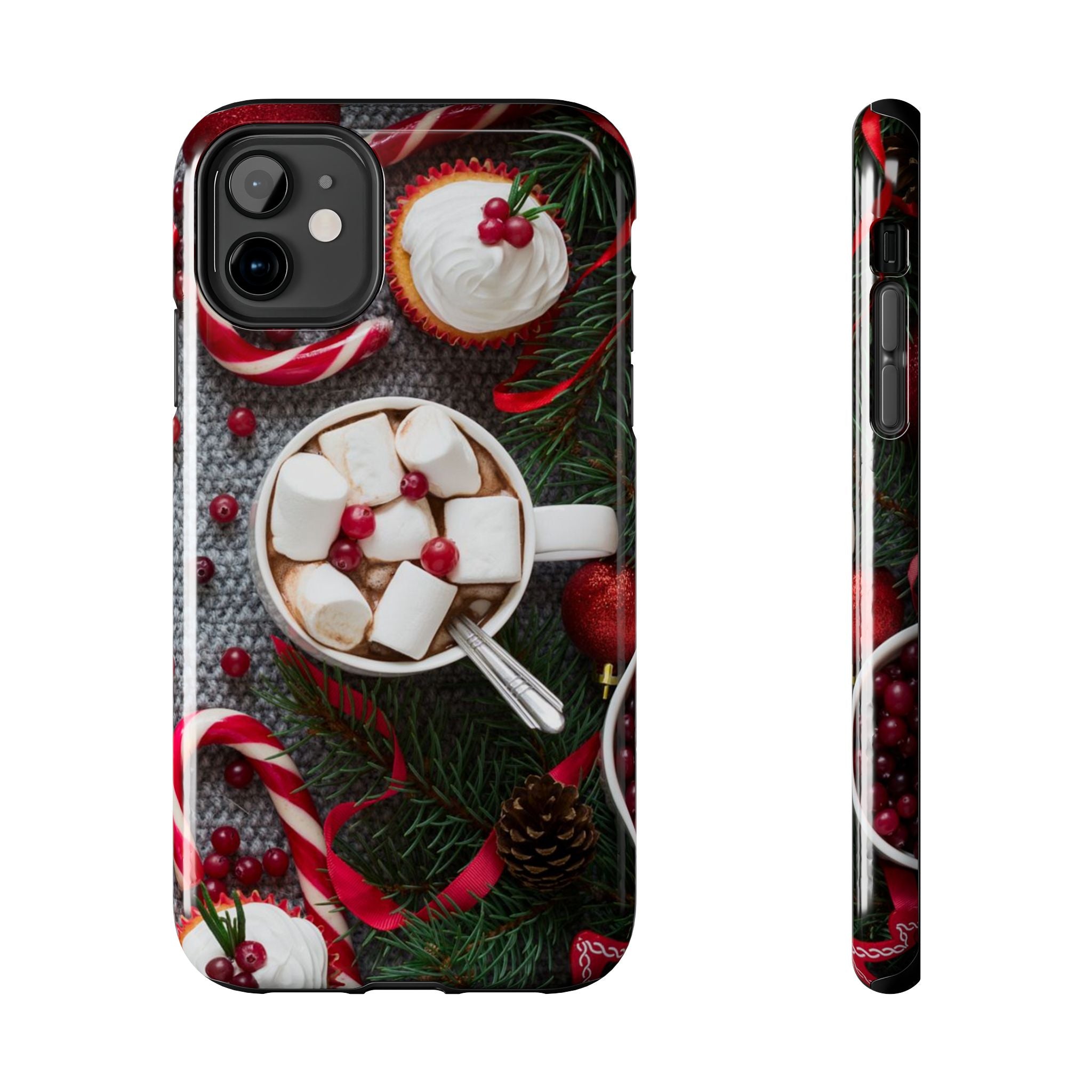 Christmas Hot Cocoa Tough Phone Case — Festive Holiday Drink Design