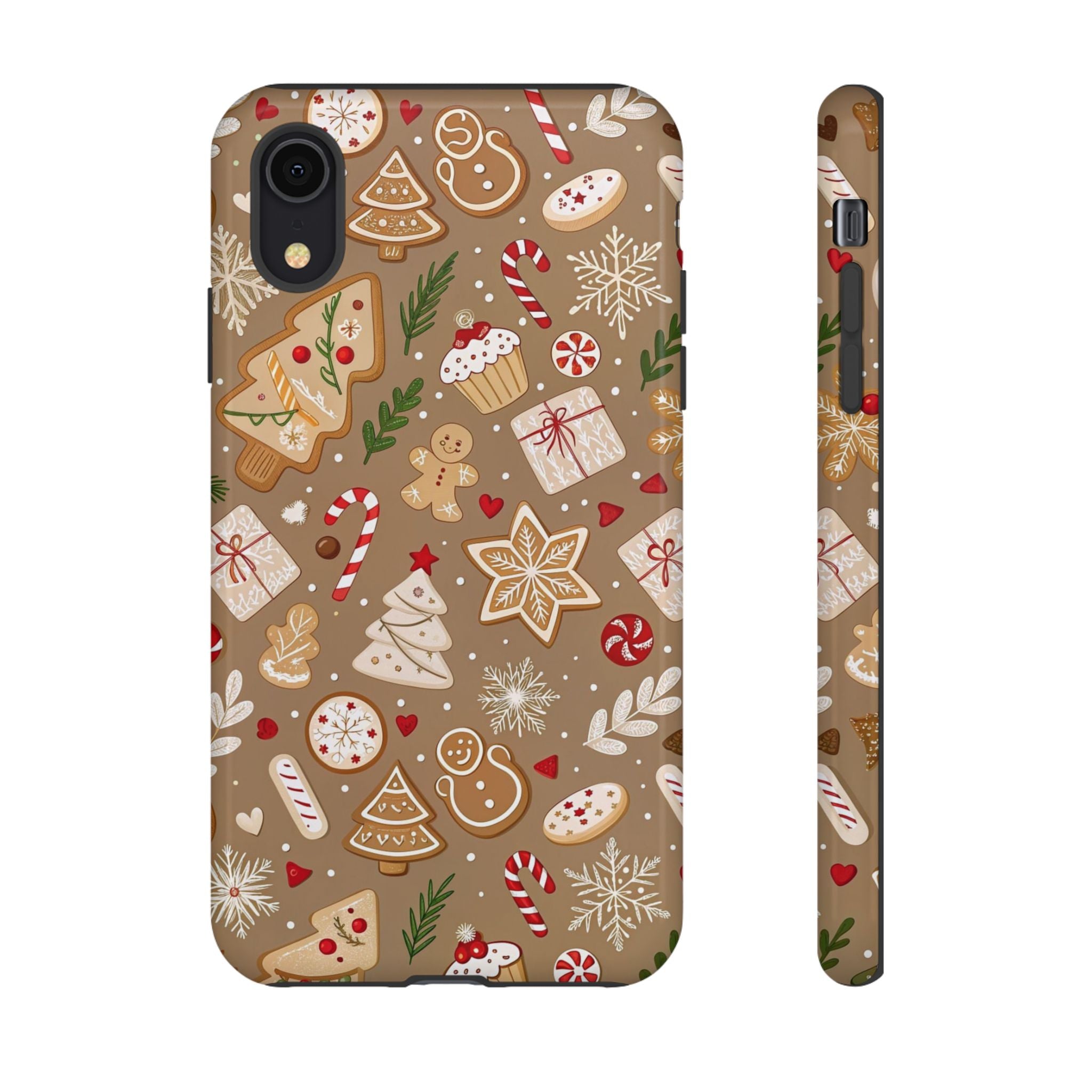 Christmas Gingerbread Pattern Tough Phone Case