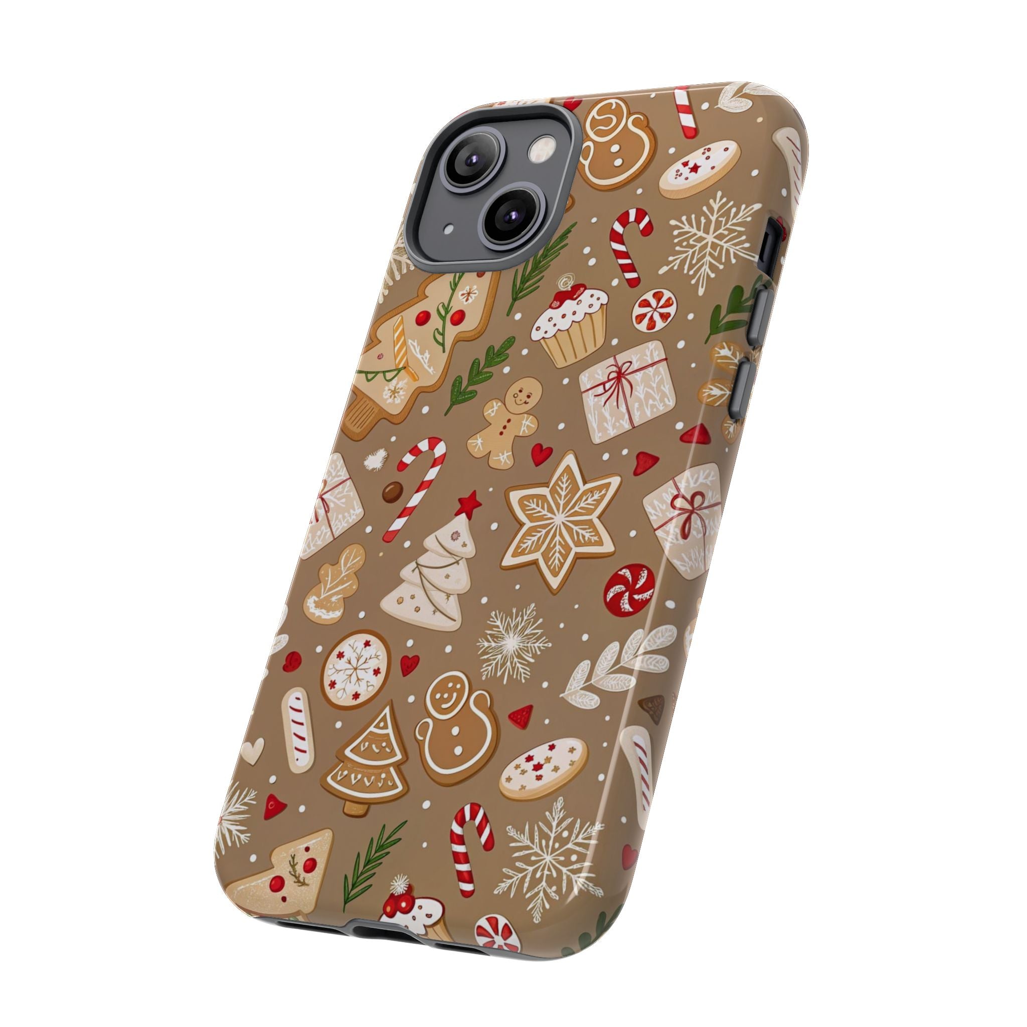 Christmas Gingerbread Pattern Tough Phone Case