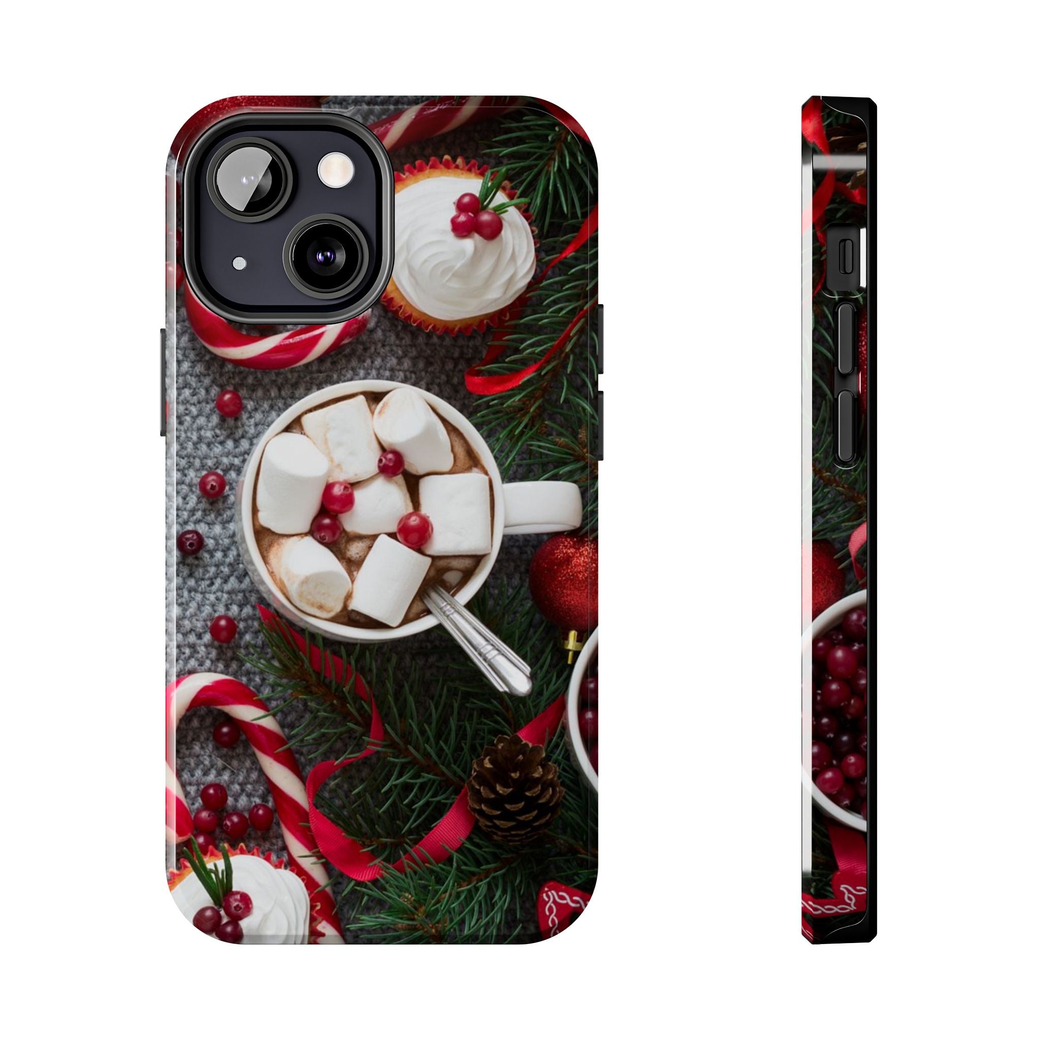 Christmas Hot Cocoa Tough Phone Case — Festive Holiday Drink Design